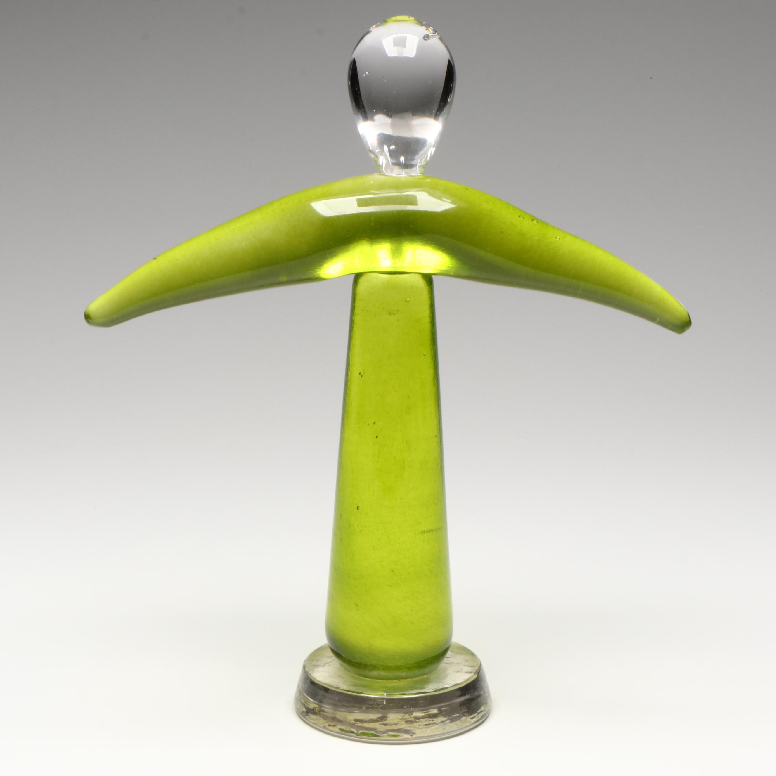 Maurice Alvarado Abstract Art Glass Sculpture