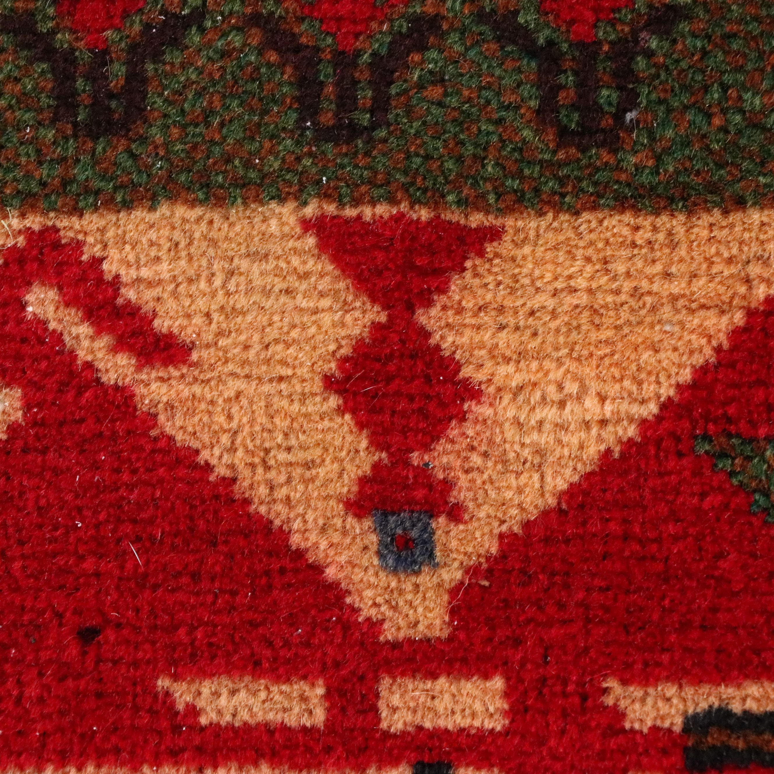 2'10 x 4'5 Hand-Knotted Afghan Pictorial Accent Rug