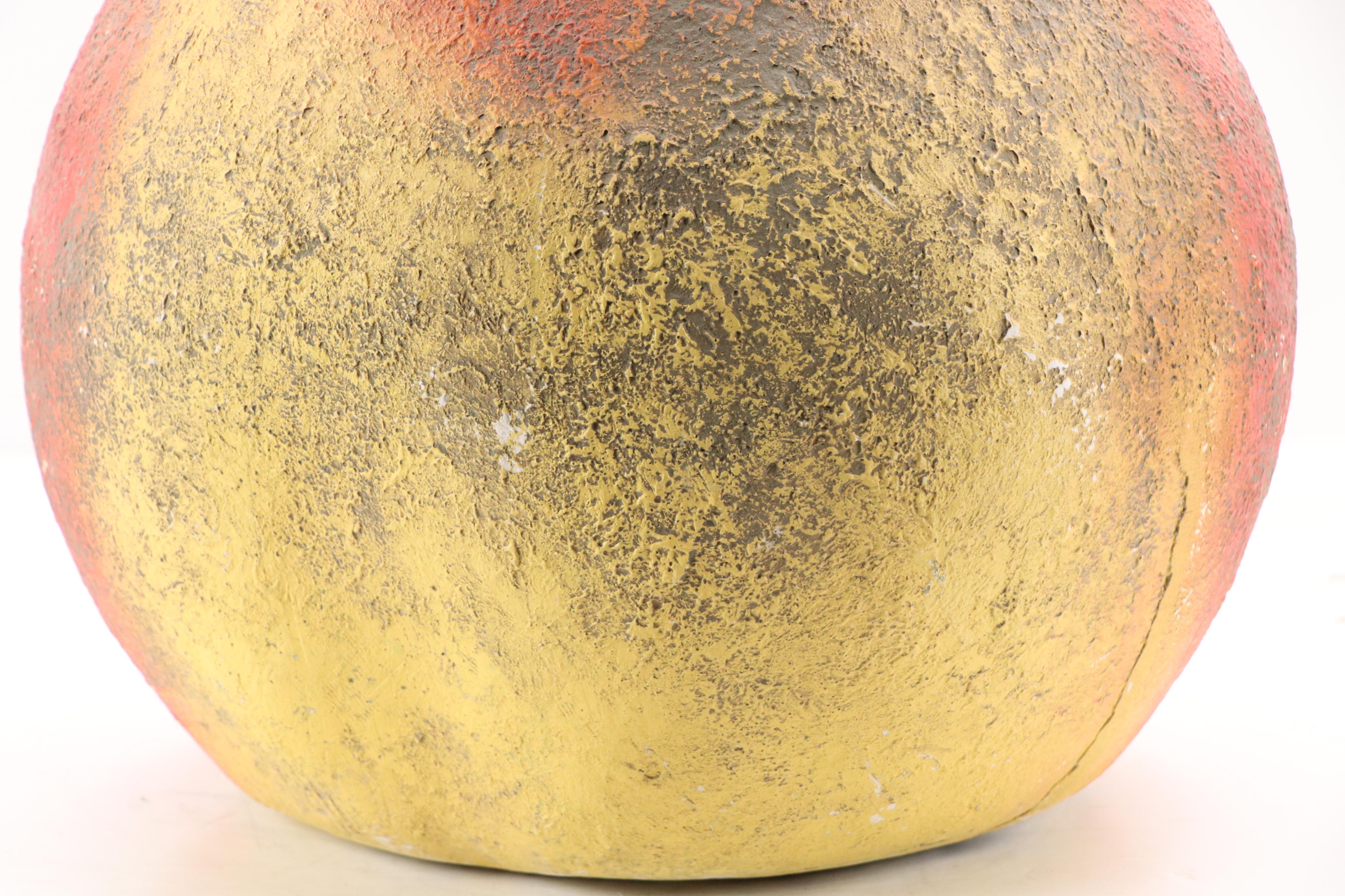 Large-Scale Airbrushed Chalkware Sculpture of a Pear, Circa 1930