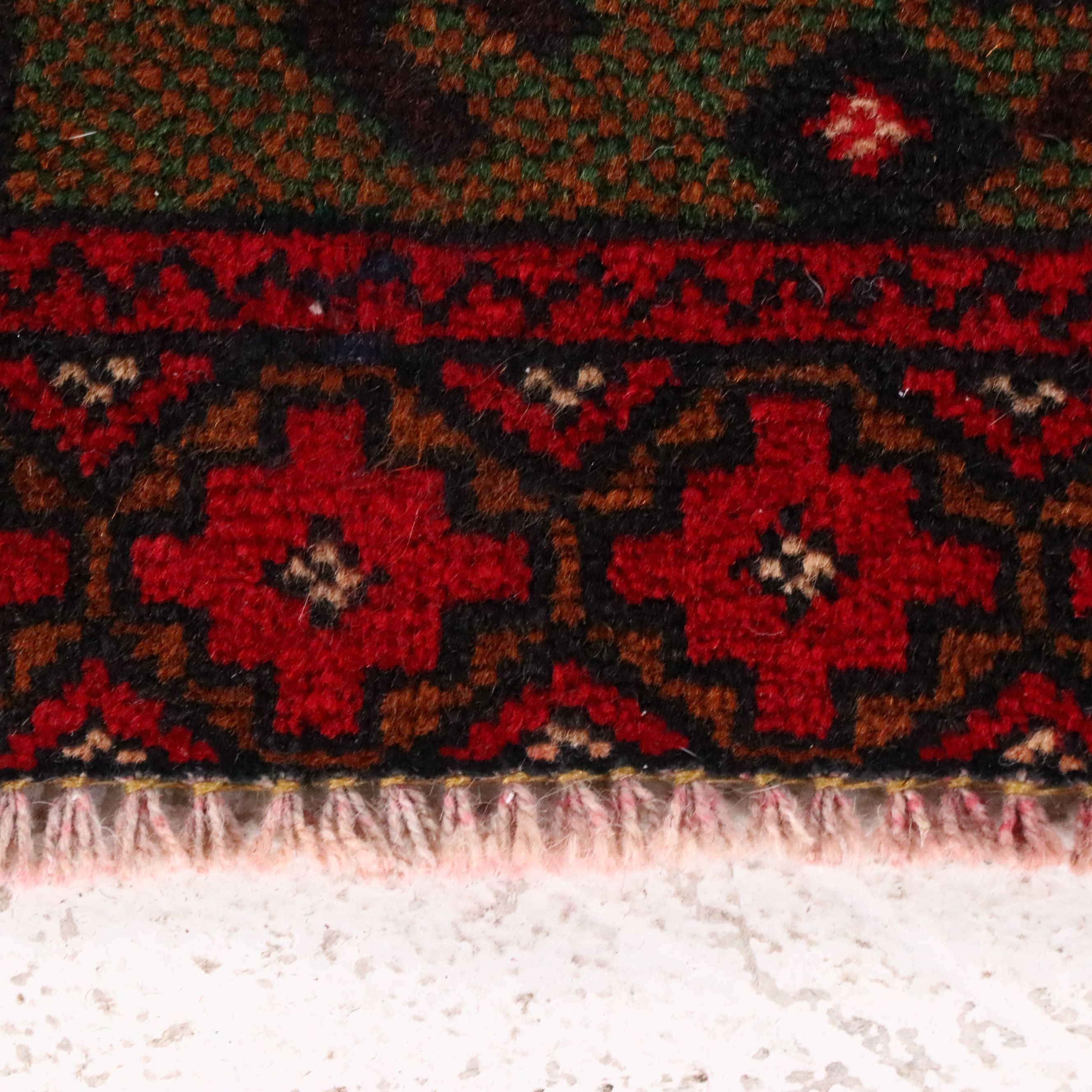 2'10 x 4'5 Hand-Knotted Afghan Pictorial Accent Rug