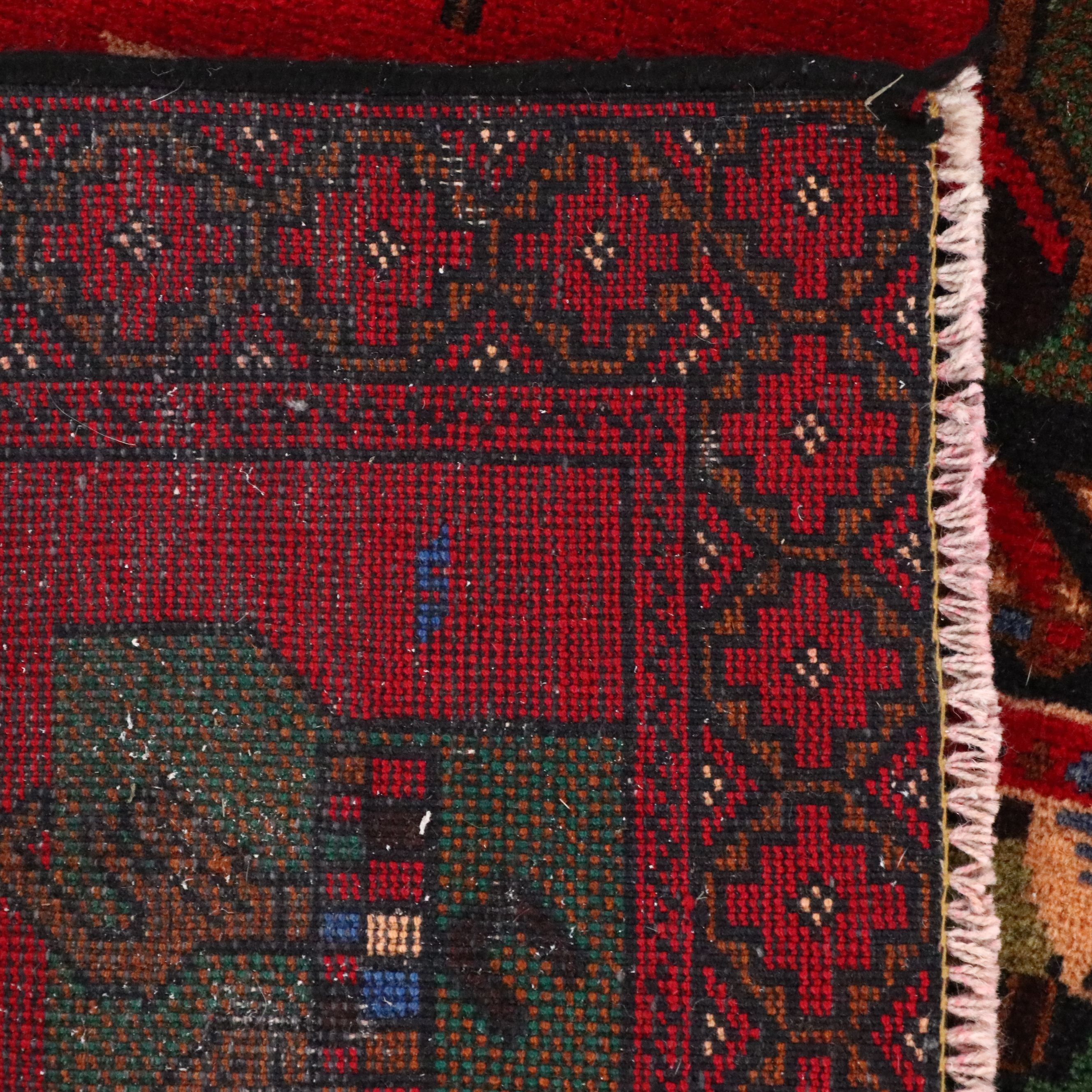 2'10 x 4'5 Hand-Knotted Afghan Pictorial Accent Rug