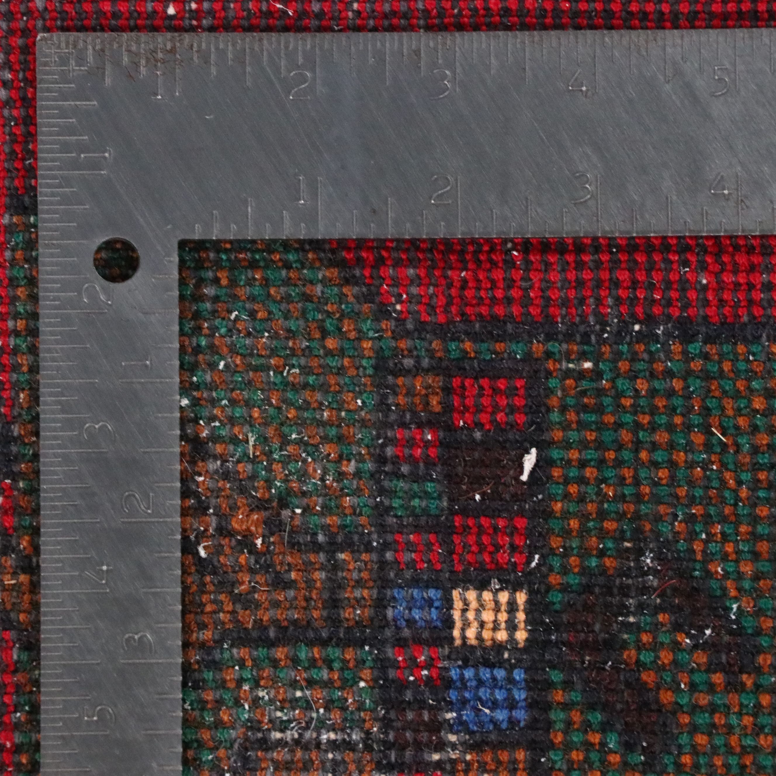 2'10 x 4'5 Hand-Knotted Afghan Pictorial Accent Rug