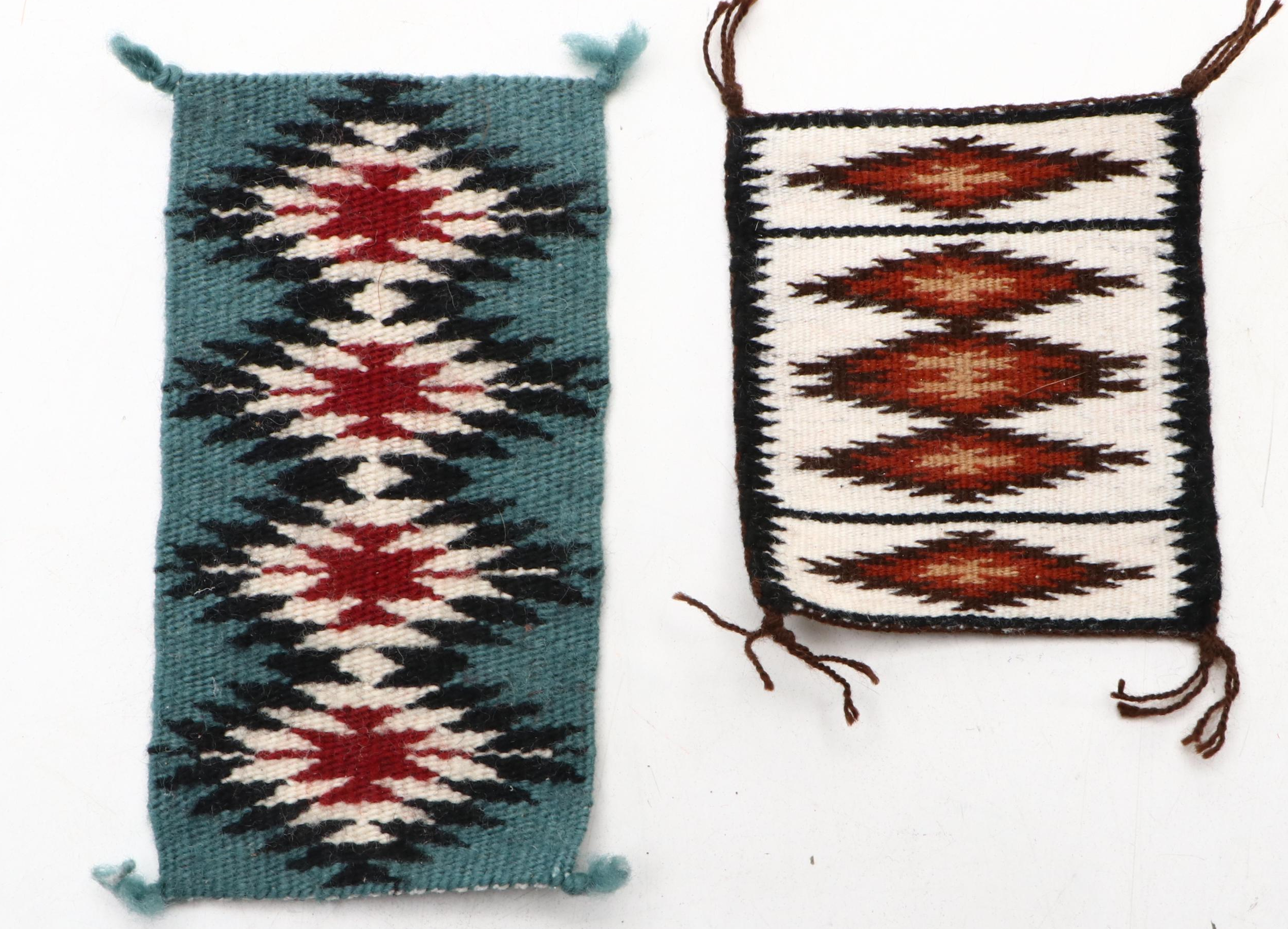 Navajo Handwoven Miniature Wool Rugs