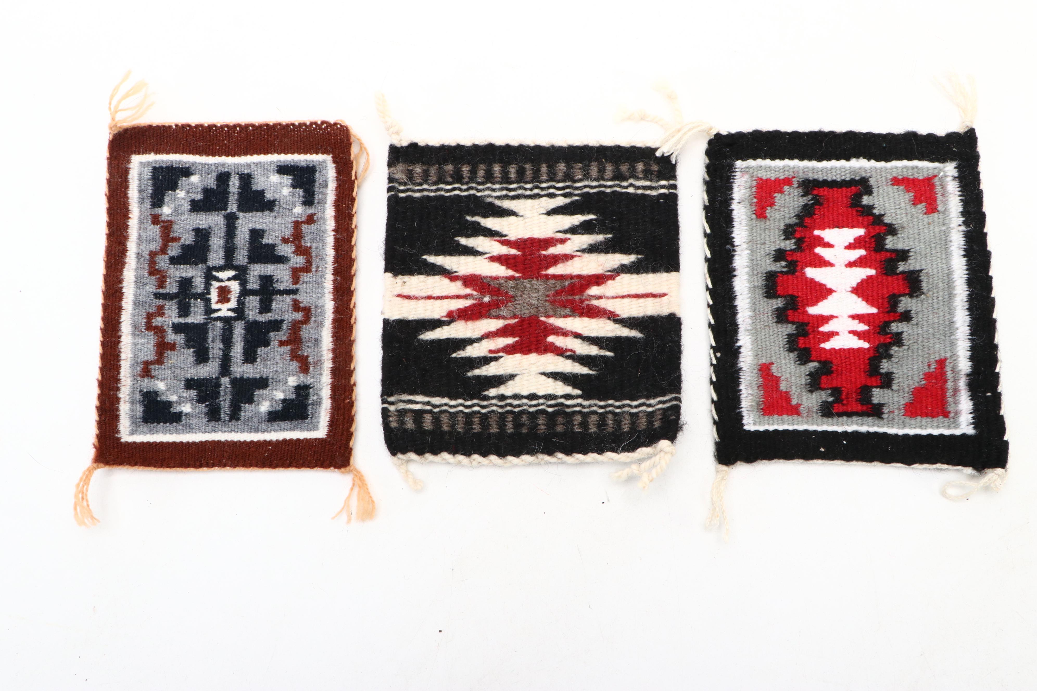 Navajo Handwoven Miniature Wool Rugs