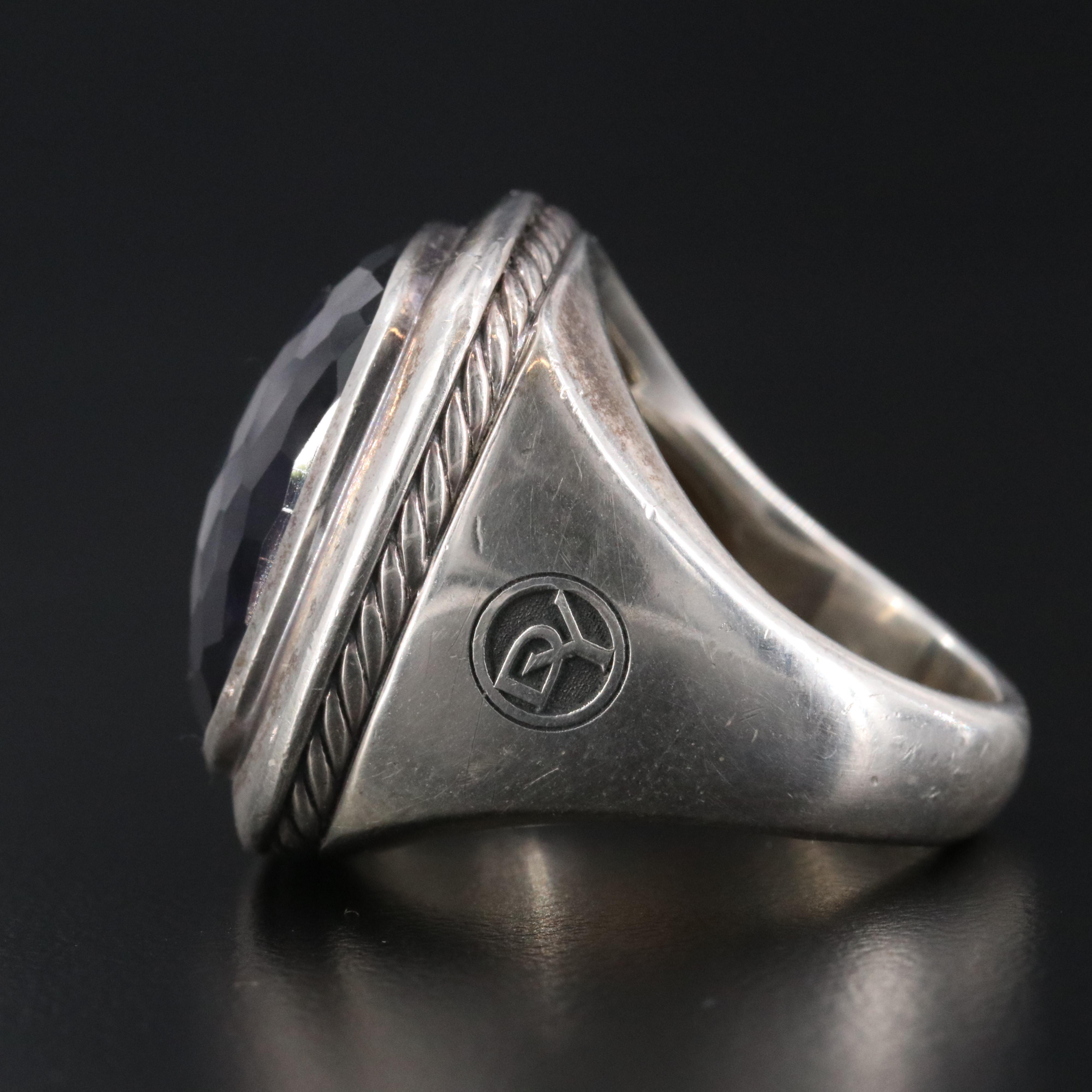 David Yurman Albion Sterling Black Orchid Ring