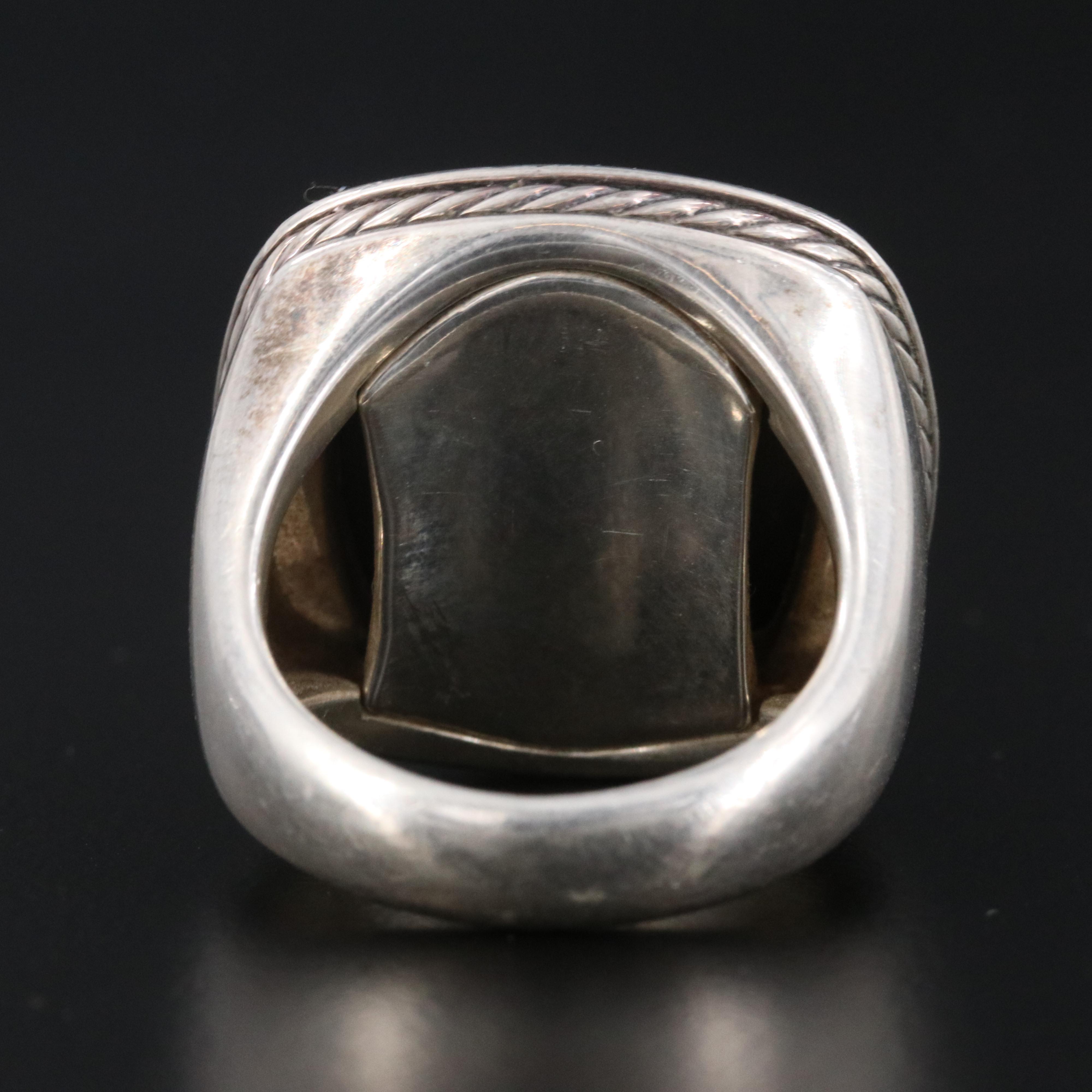 David Yurman Albion Sterling Black Orchid Ring