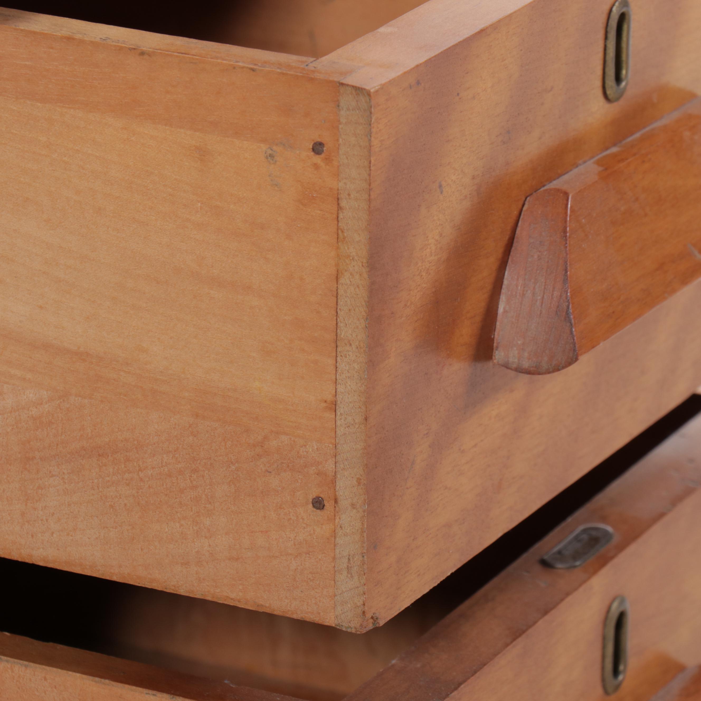 Traditional Style Children's Cherry Roll-Top Desk