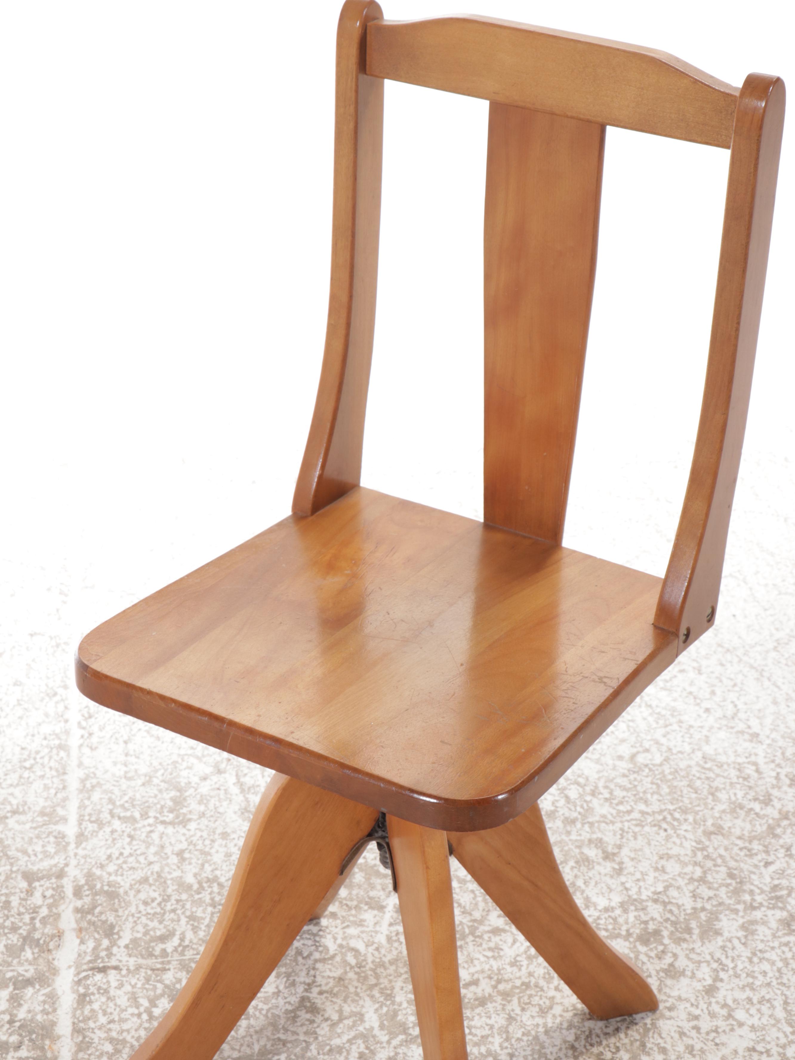 Traditional Style Children's Cherry Roll-Top Desk