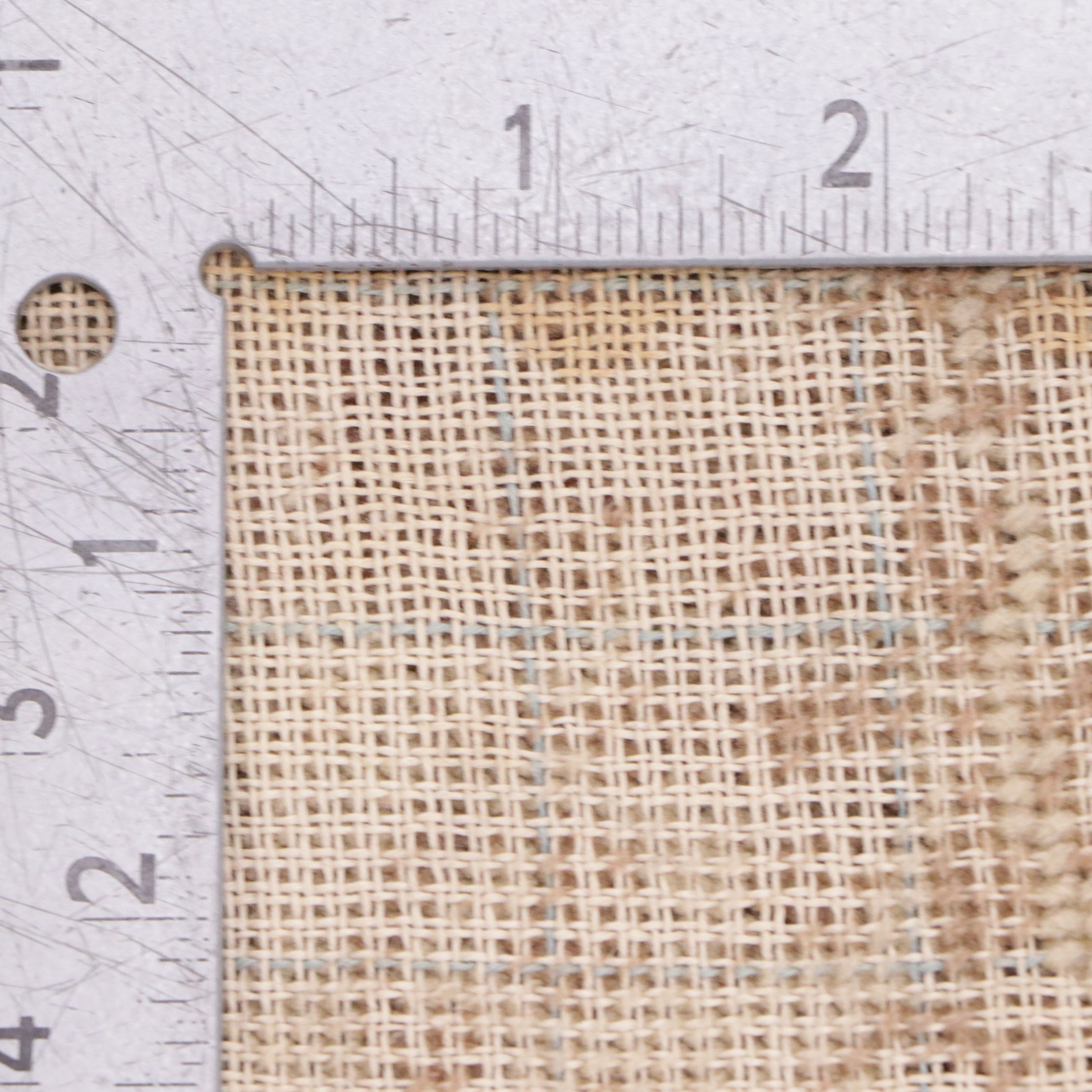 7'8 x 8'8 Handmade English Floral Needlepoint Area Rug, Antique