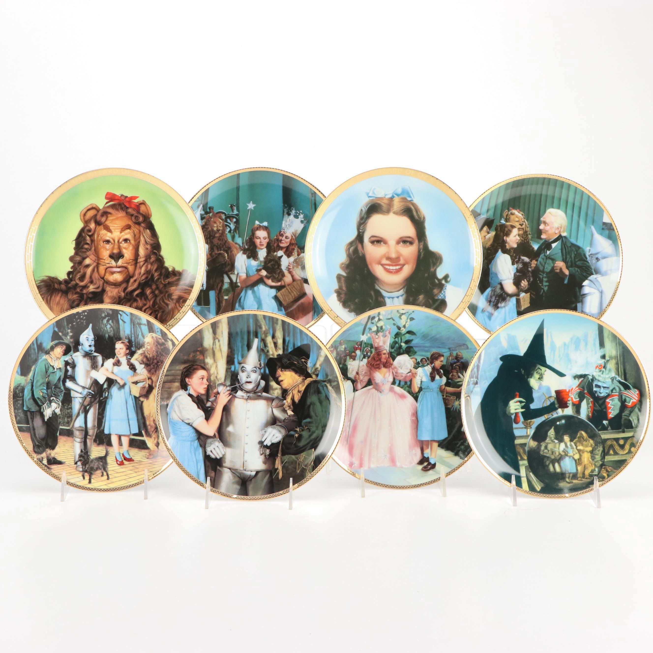 Eight "Wizard of Oz" Collector Plates from MGM and The Hamilton Collection