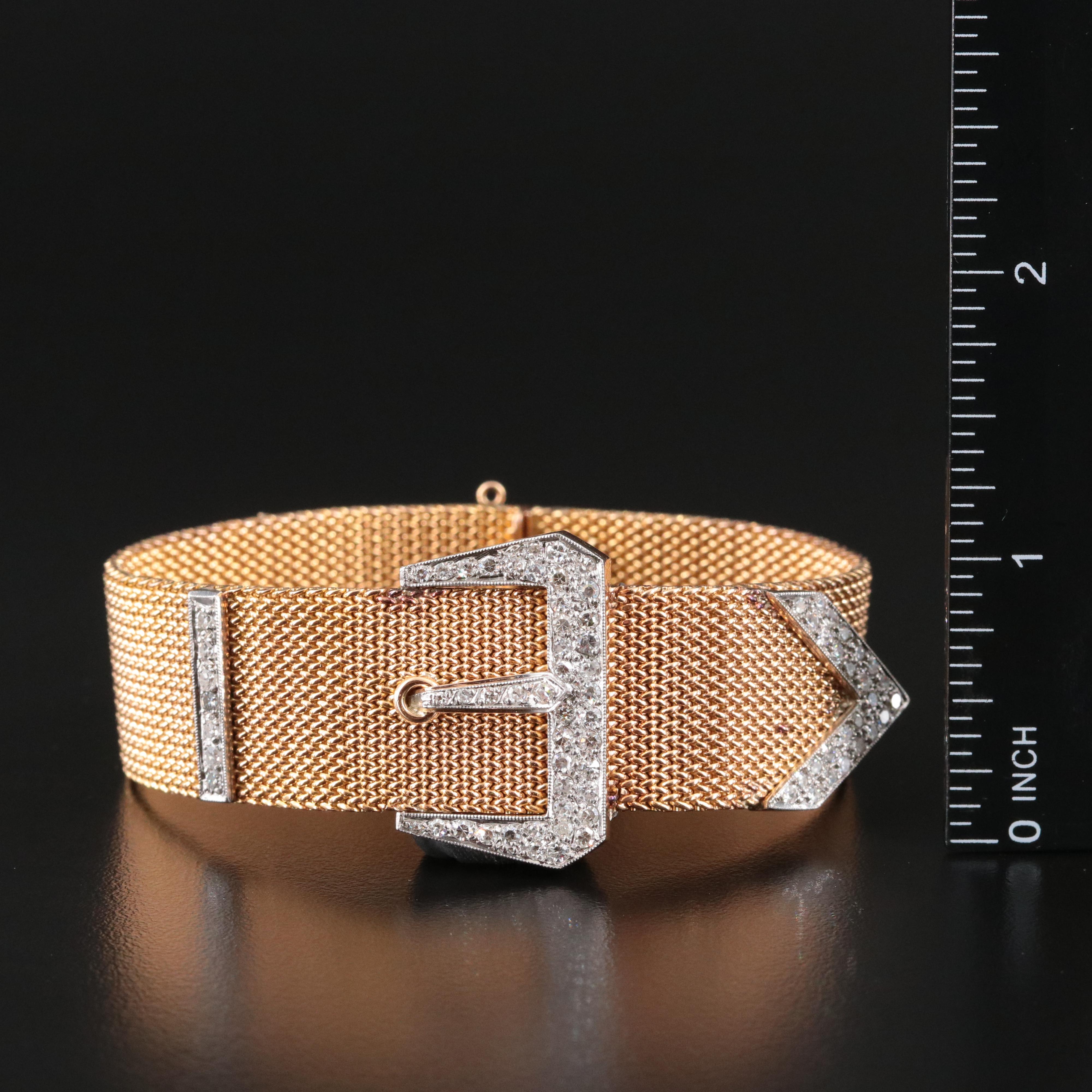 18K 1.98 CTW Diamond Buckle Bracelet