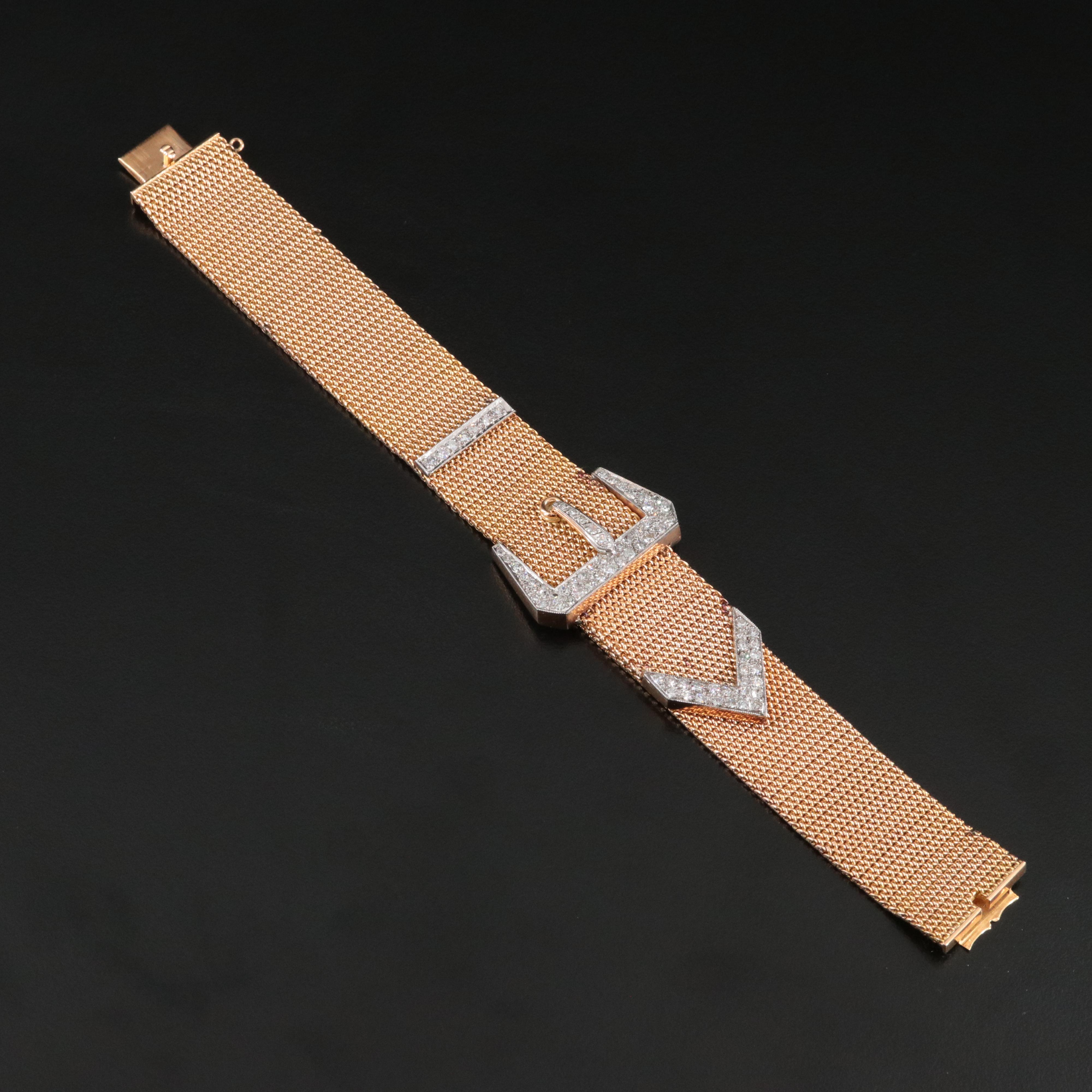 18K 1.98 CTW Diamond Buckle Bracelet