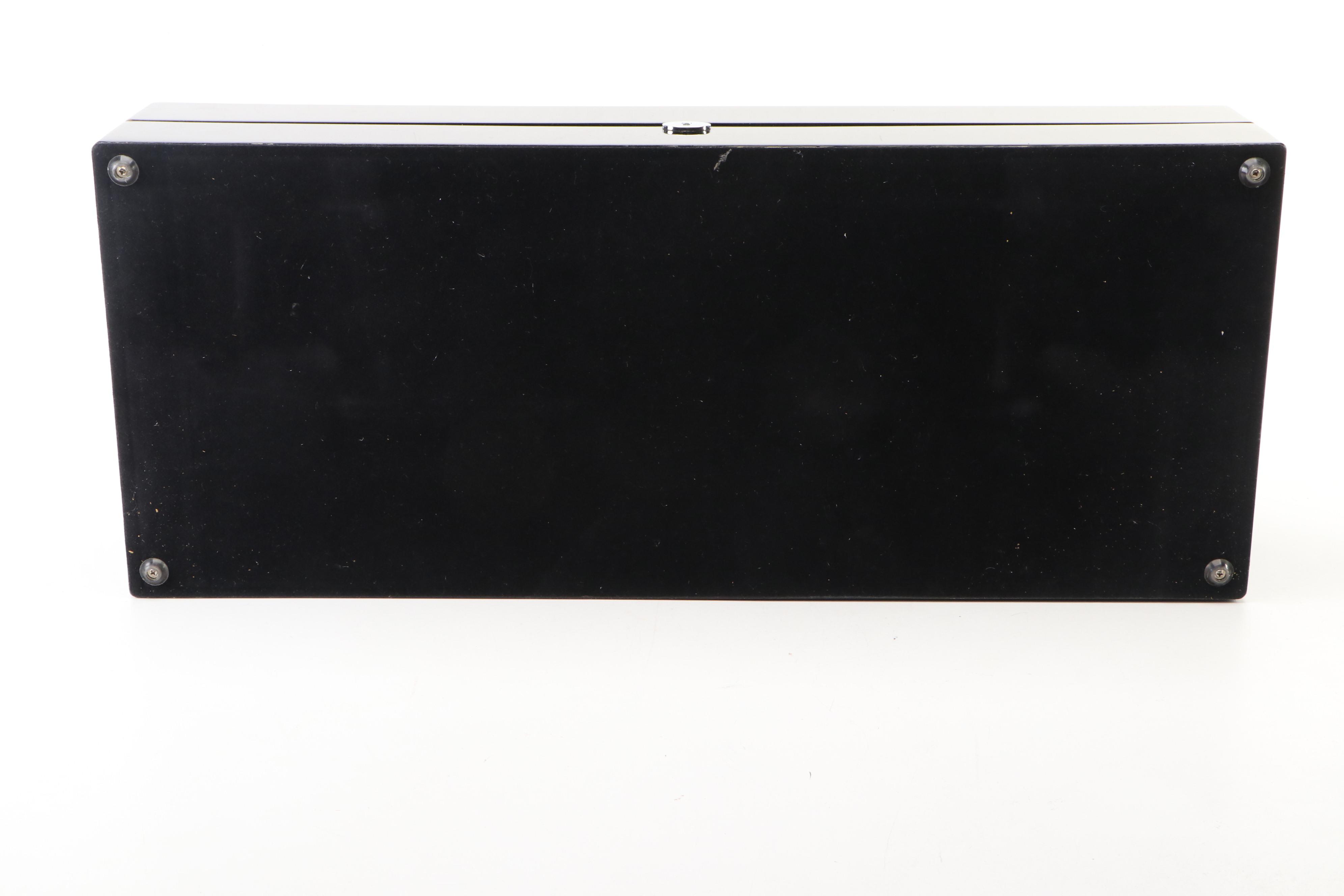 Rotations Black Gloss Eight-Slot Watch Winder with Display Rack