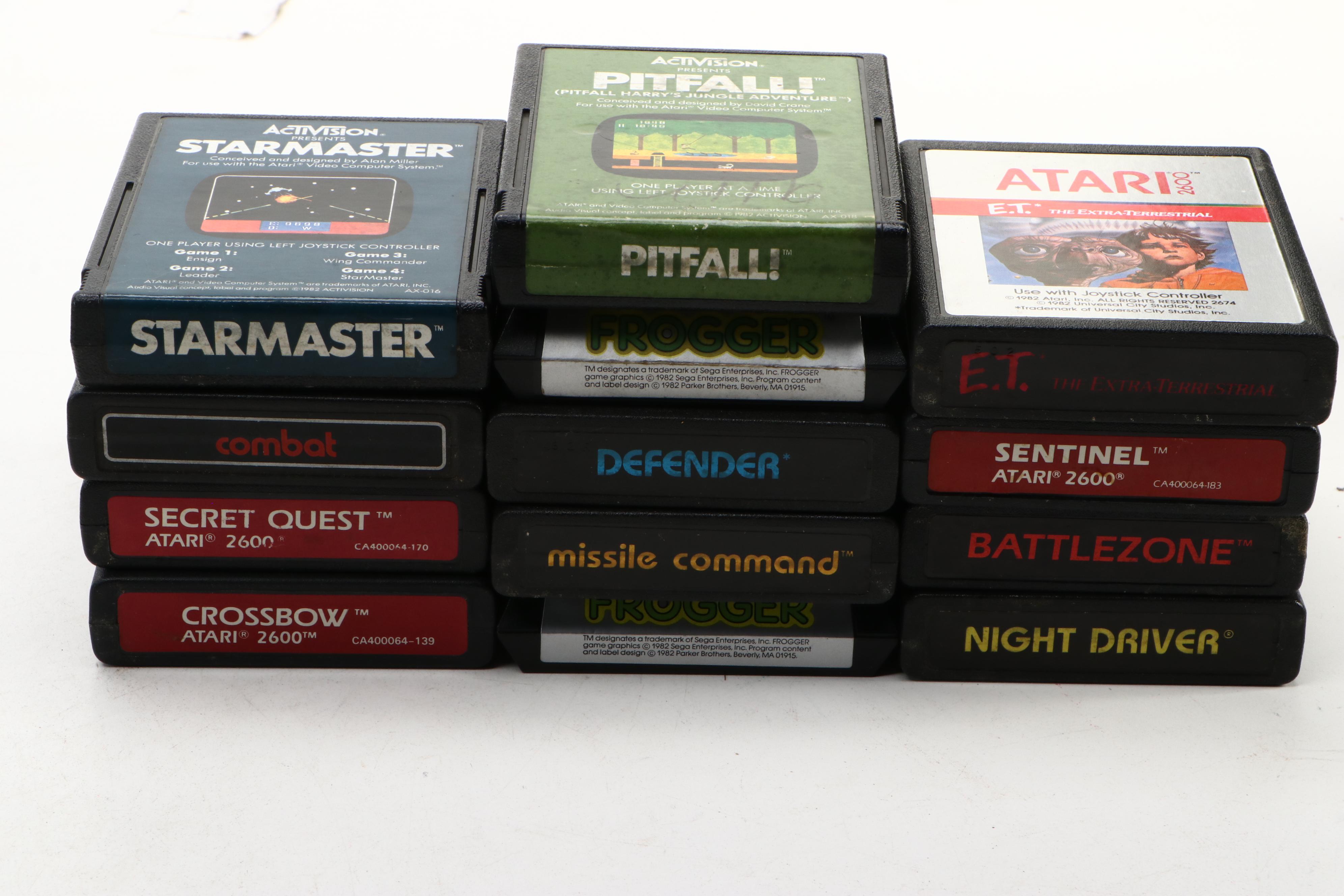 Atari 2600 Gaming Console with "Pac-Man," "Warlords," "Donkey Kong," More Games