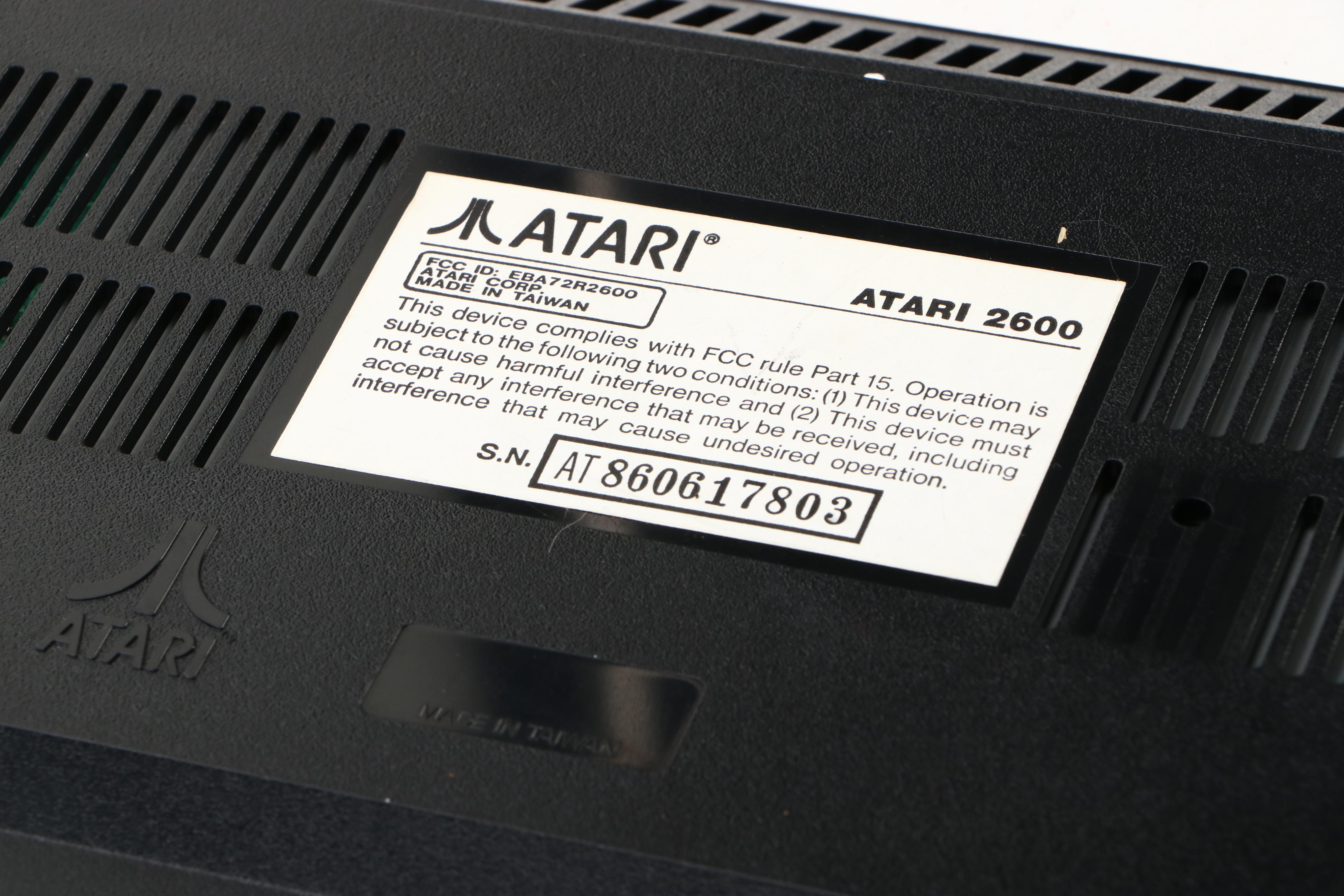 Atari 2600 Gaming Console with "Pac-Man," "Warlords," "Donkey Kong," More Games