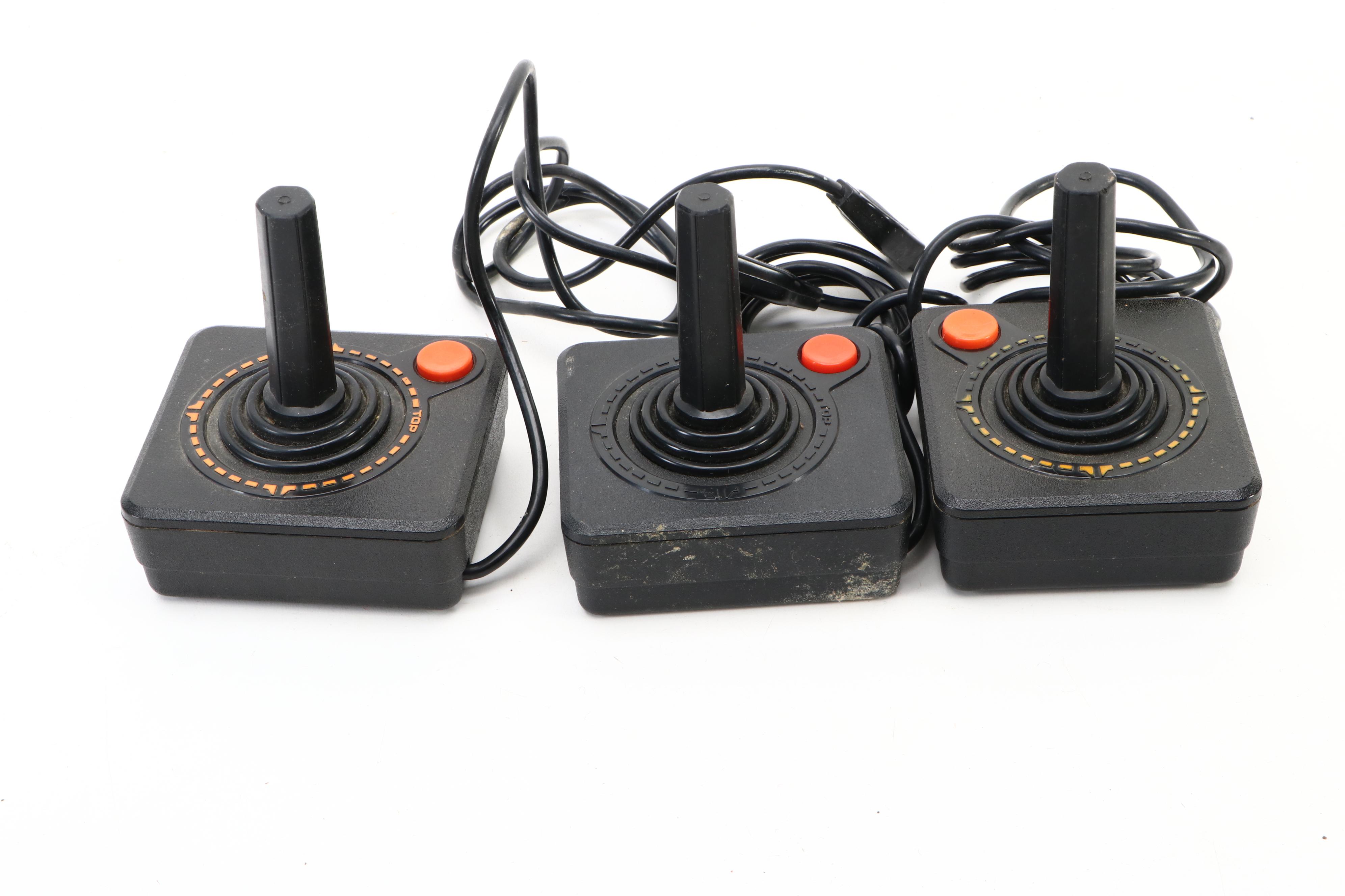 Atari 2600 Gaming Console with "Pac-Man," "Warlords," "Donkey Kong," More Games