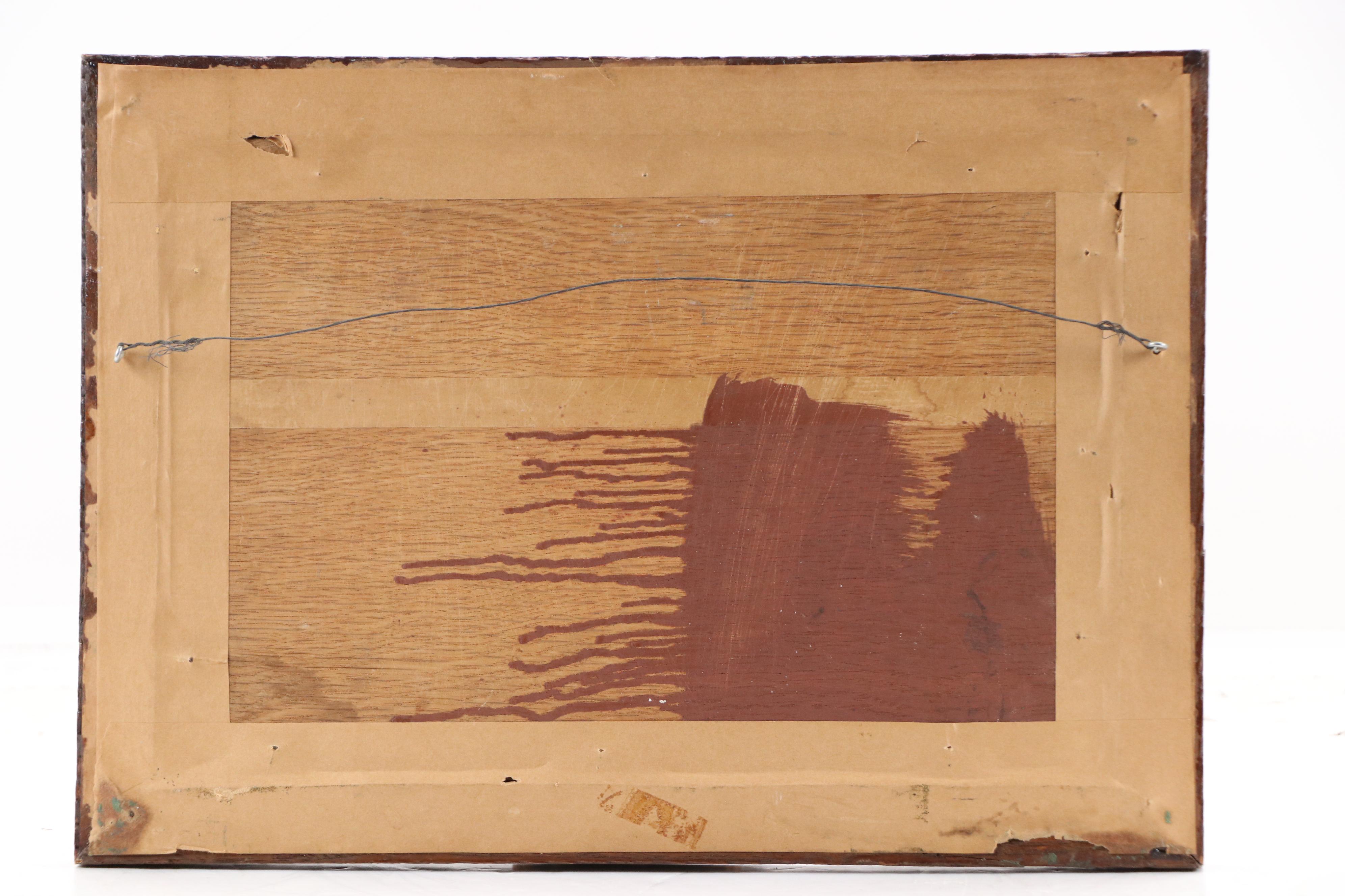 Oil Painting of Grand Teton National Park Landscape, 1963