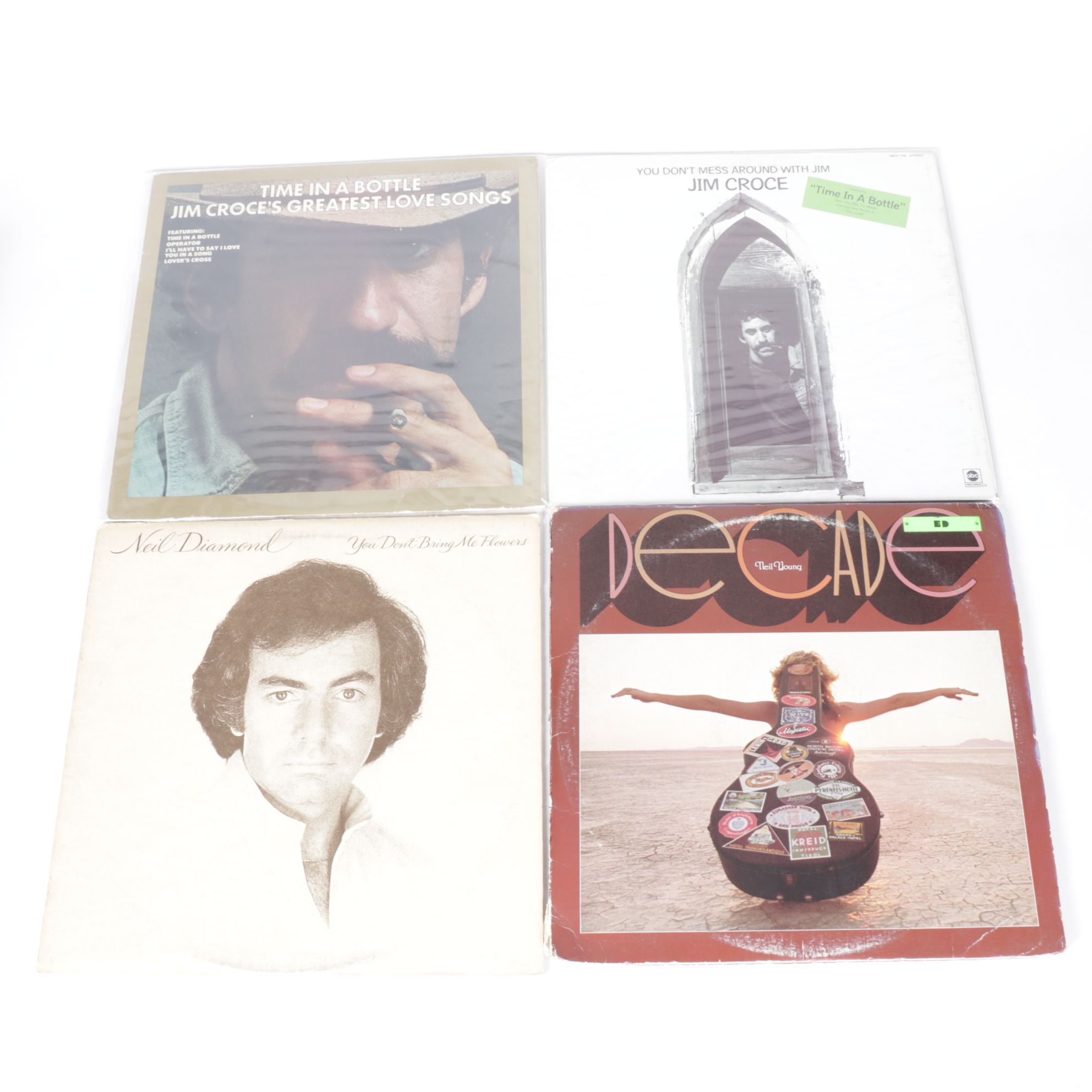 Jim Croce, Bruce Springsteen, Neil Diamond, Pete Seeger & More Vinyl Records