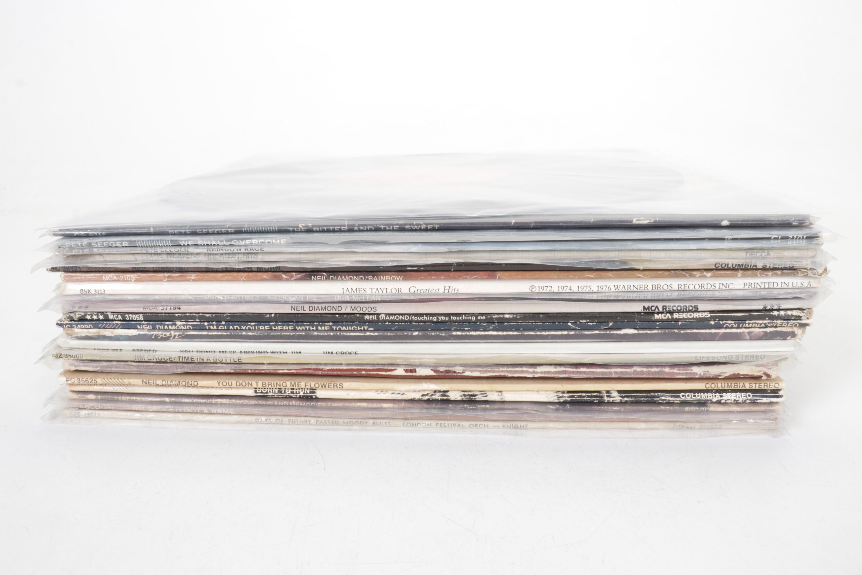 Jim Croce, Bruce Springsteen, Neil Diamond, Pete Seeger & More Vinyl Records