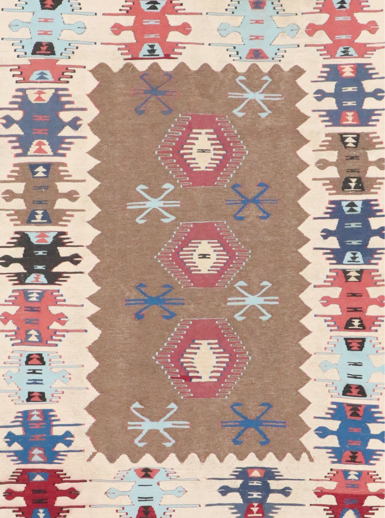 3'9 x 5'8 Handwoven Turkish Kilim Area Rug