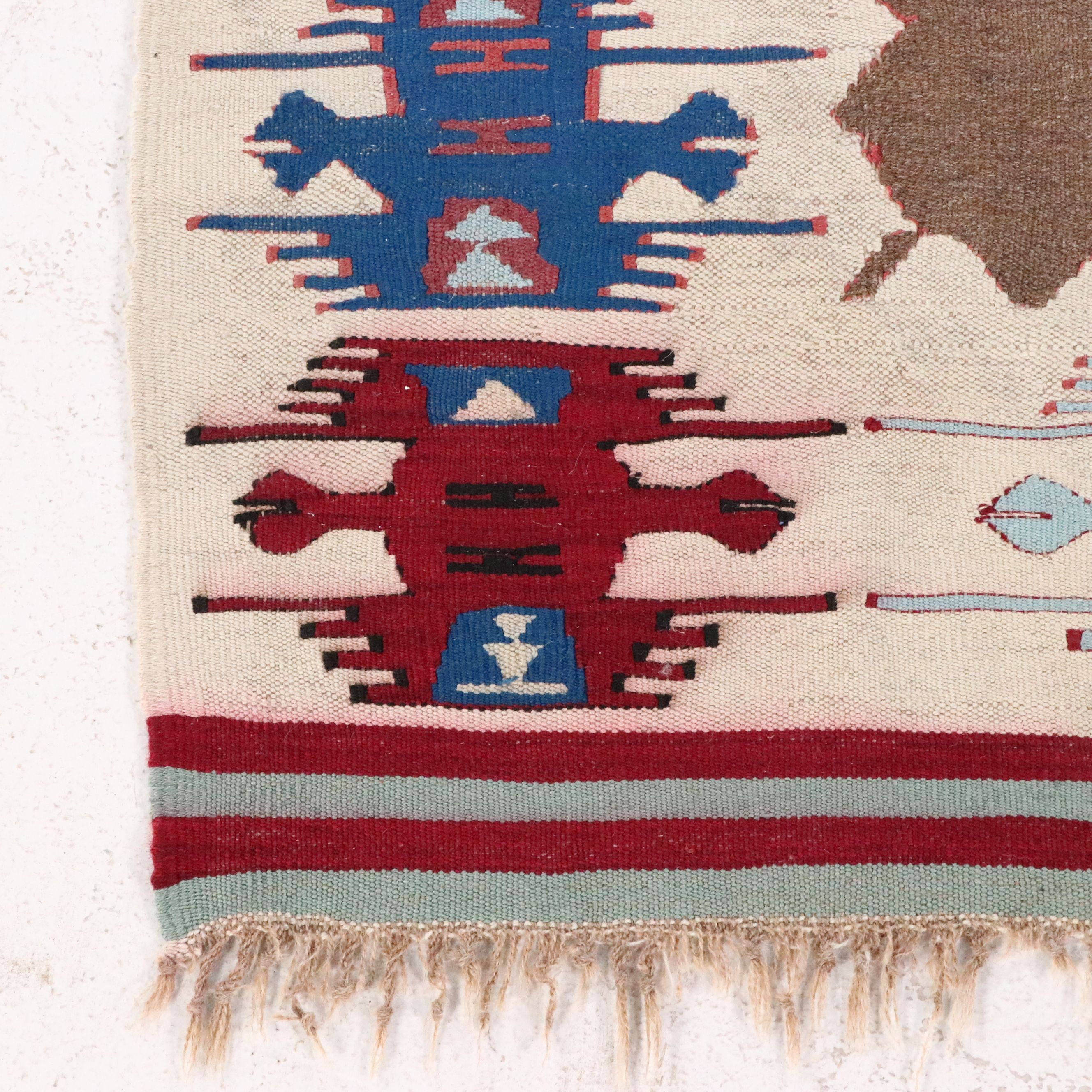 3'9 x 5'8 Handwoven Turkish Kilim Area Rug