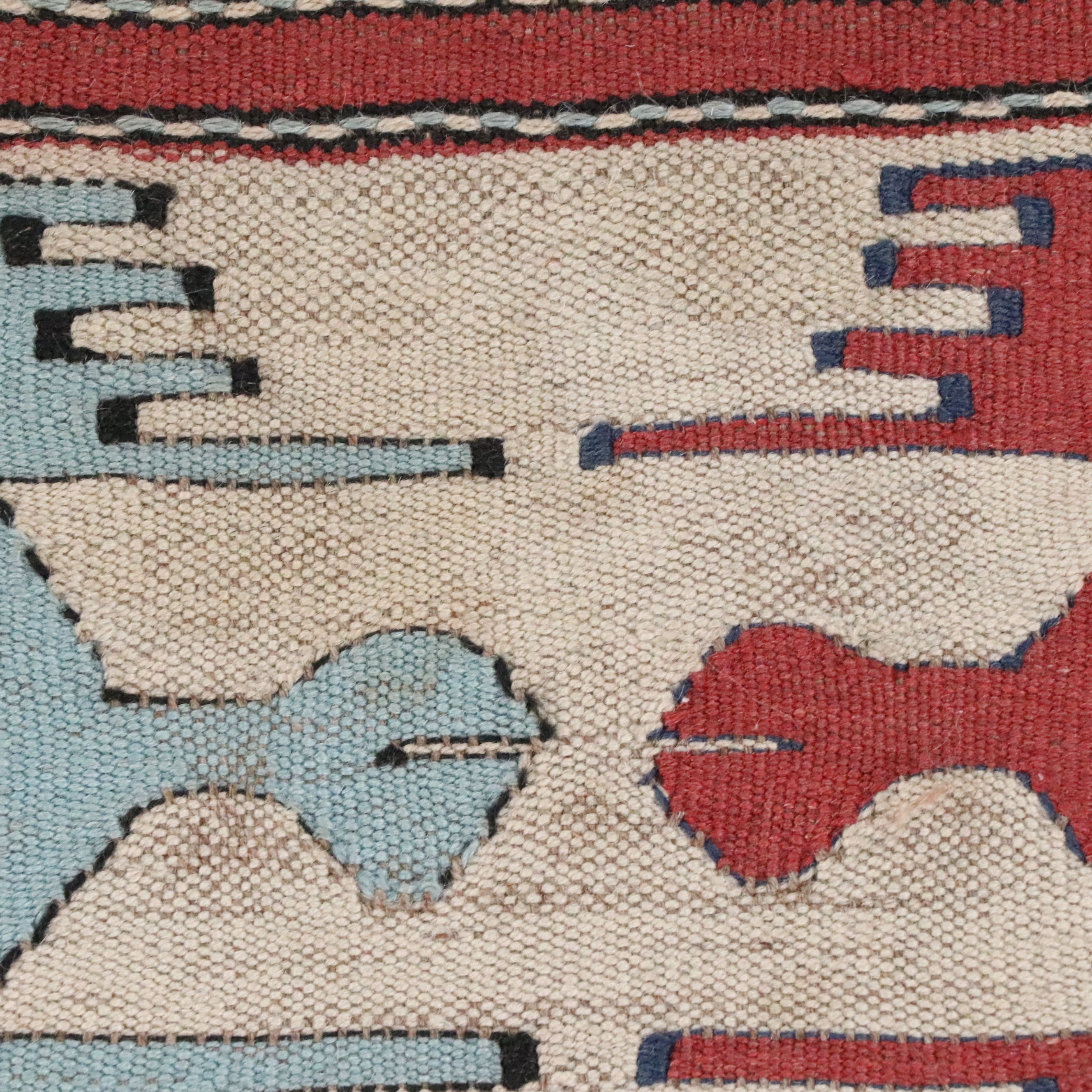3'9 x 5'8 Handwoven Turkish Kilim Area Rug