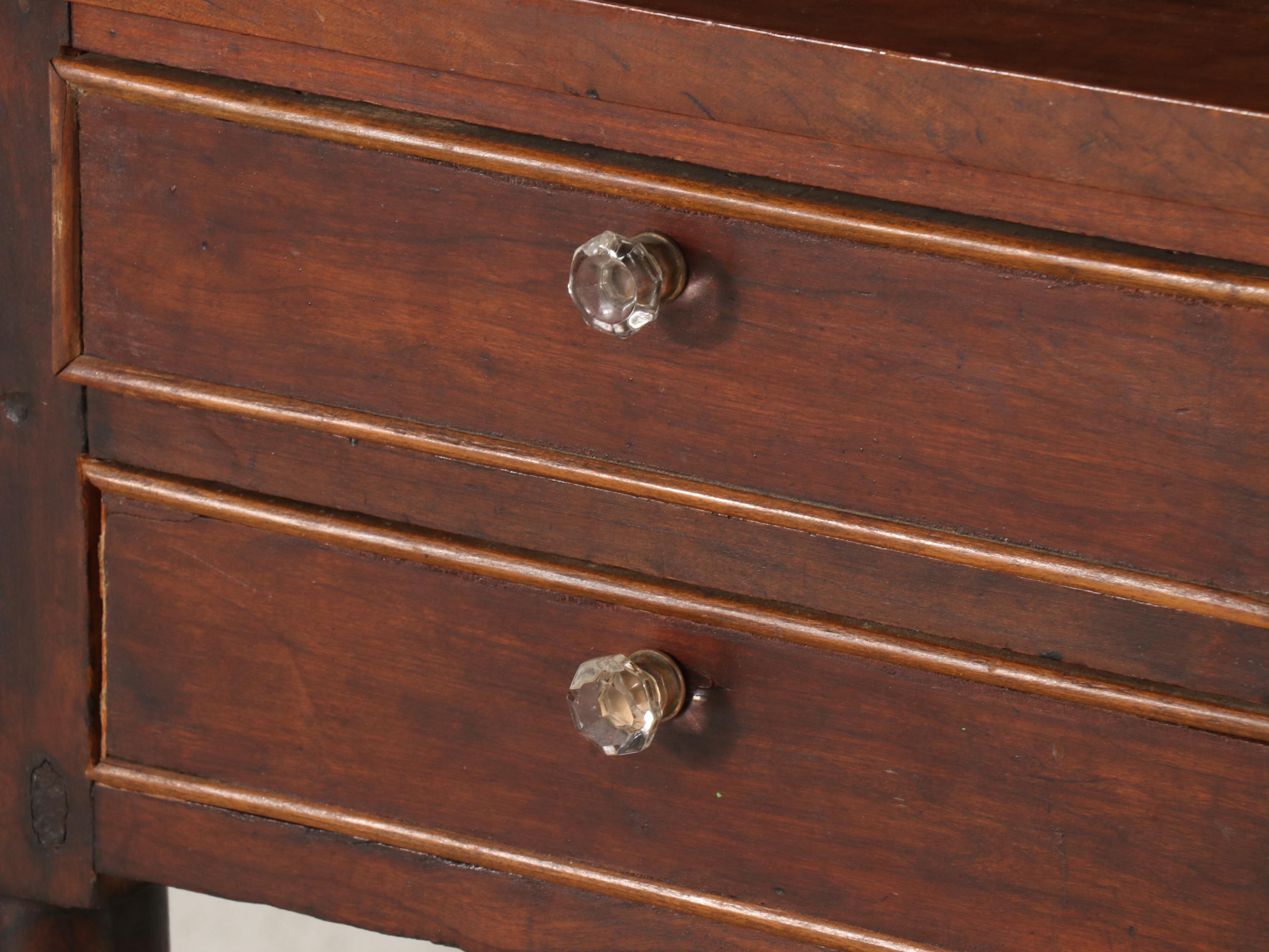 Sheraton Style Cherry Two-Drawer Stand, 19th Century