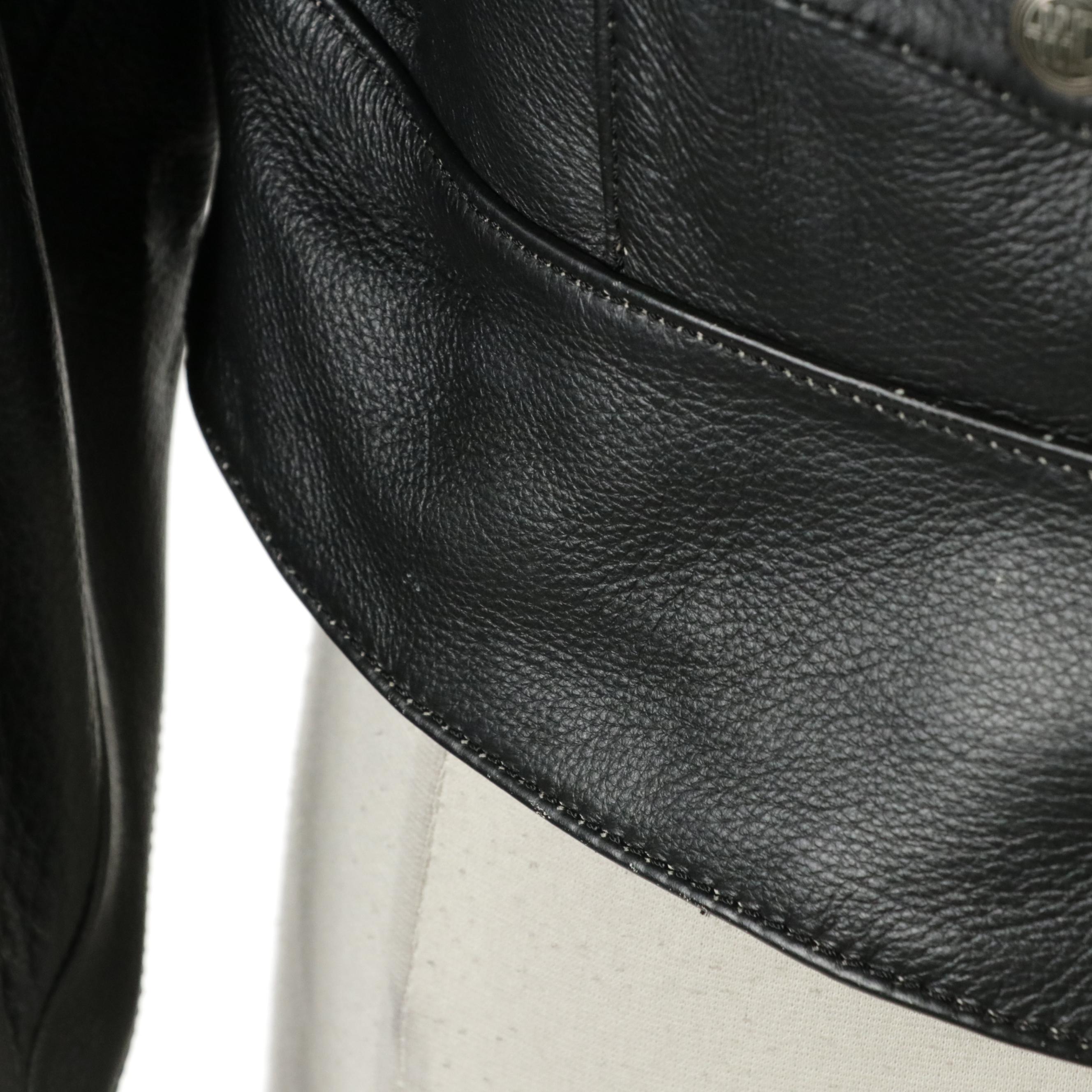 Harley-Davidson Black Studded Leather Motorcycle Jacket