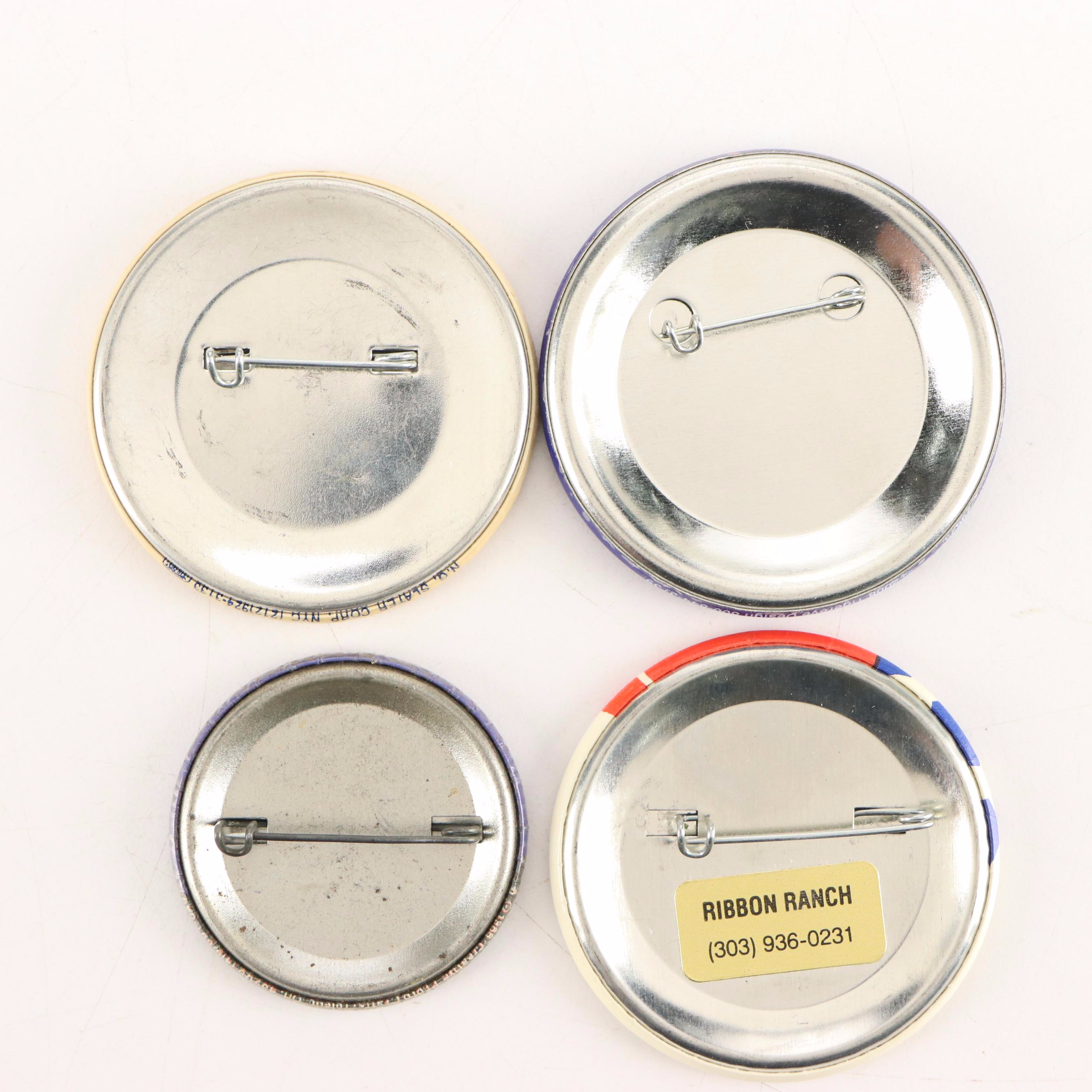 Obama & Biden, Bush & Quayle, Perot, Clinton & Gore, More Political Pinbacks