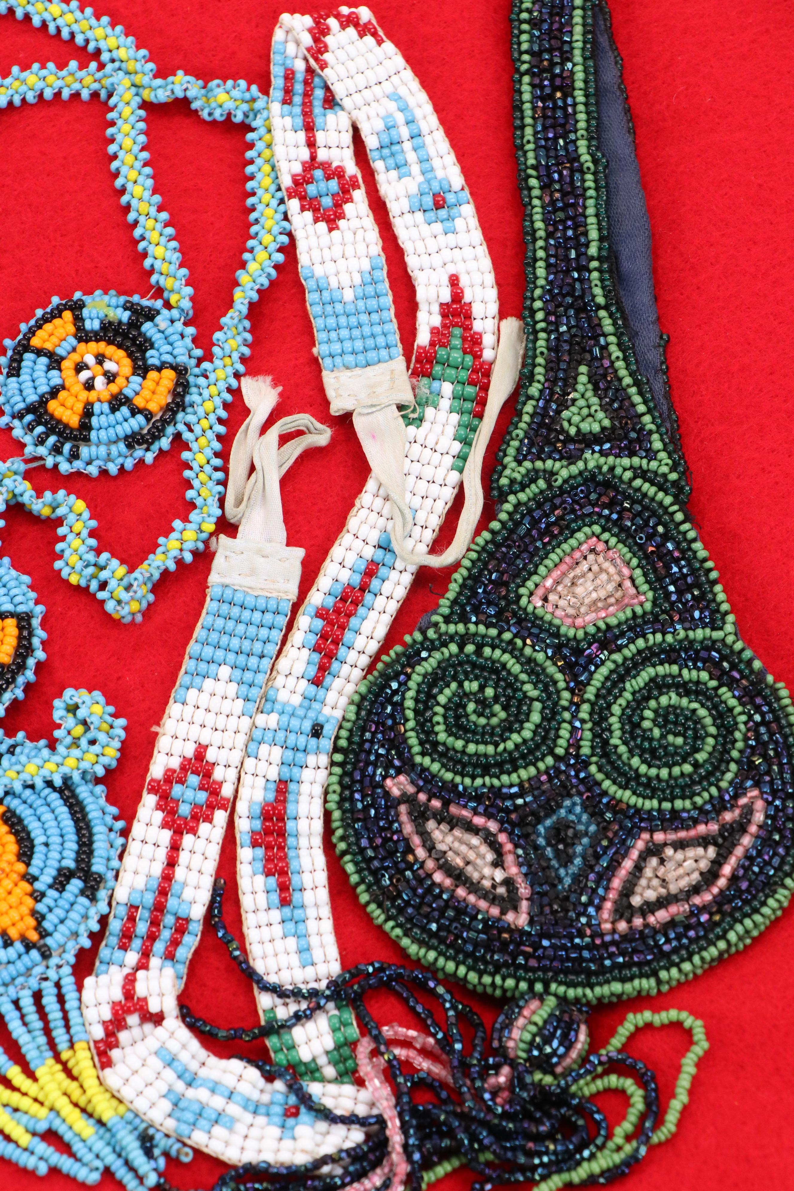 Native American Style Hand-Beaded Necklaces