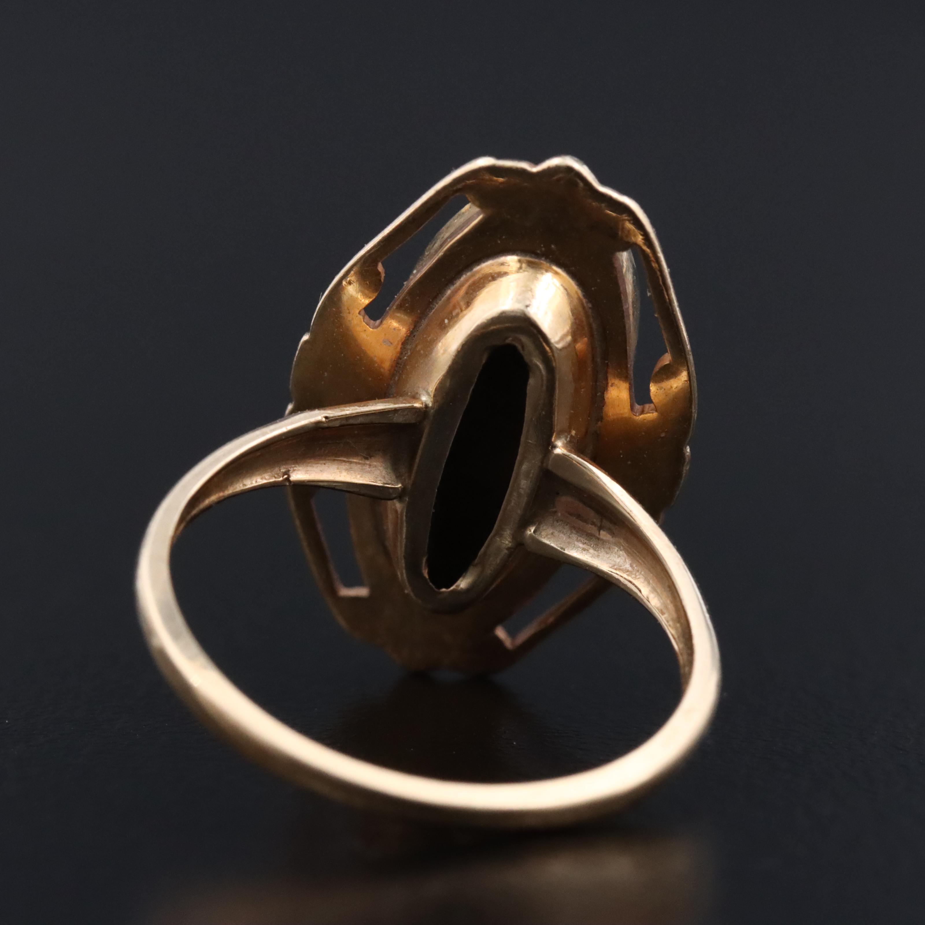 Vintage 10K Signet Ring