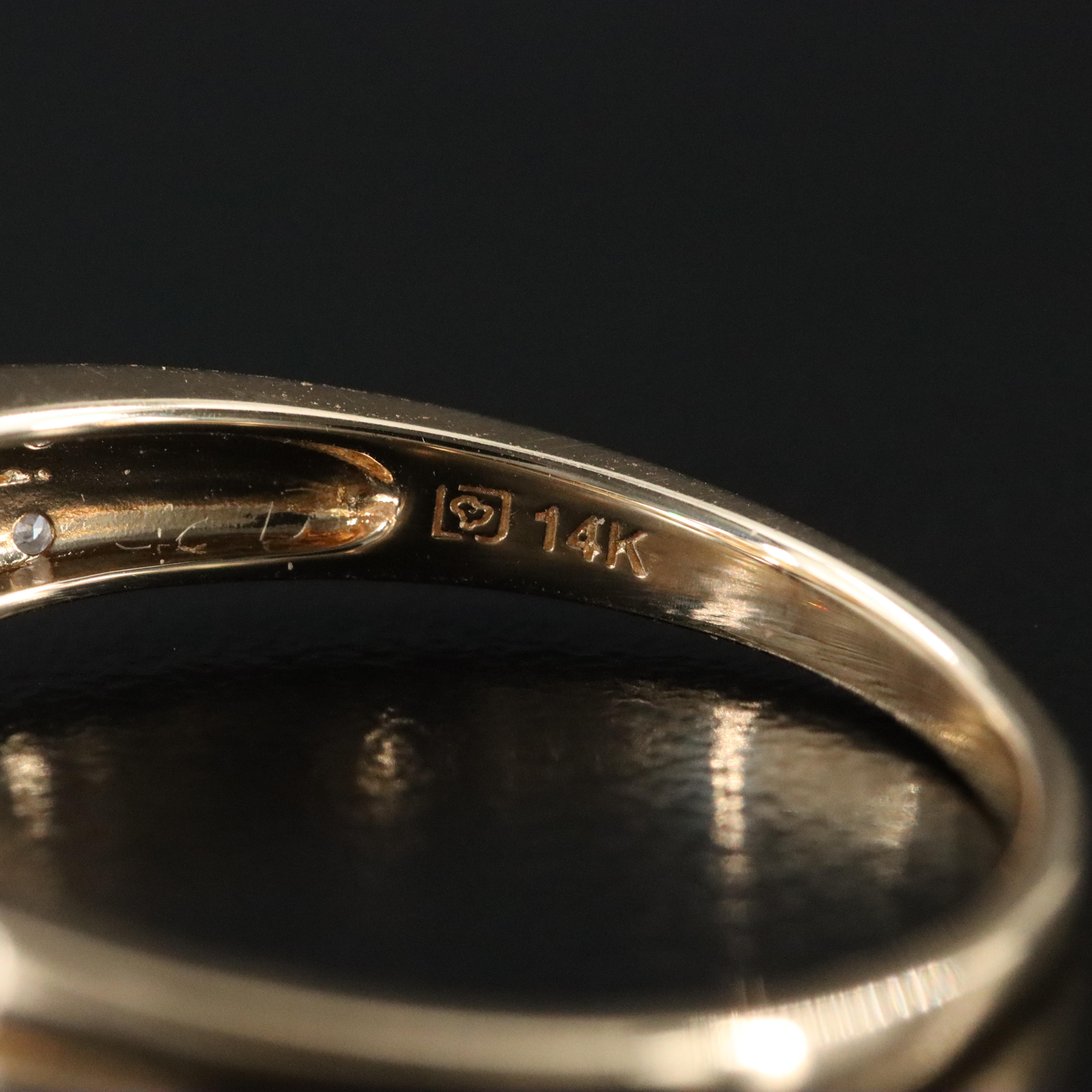 14K Spessartine and Diamond Ring