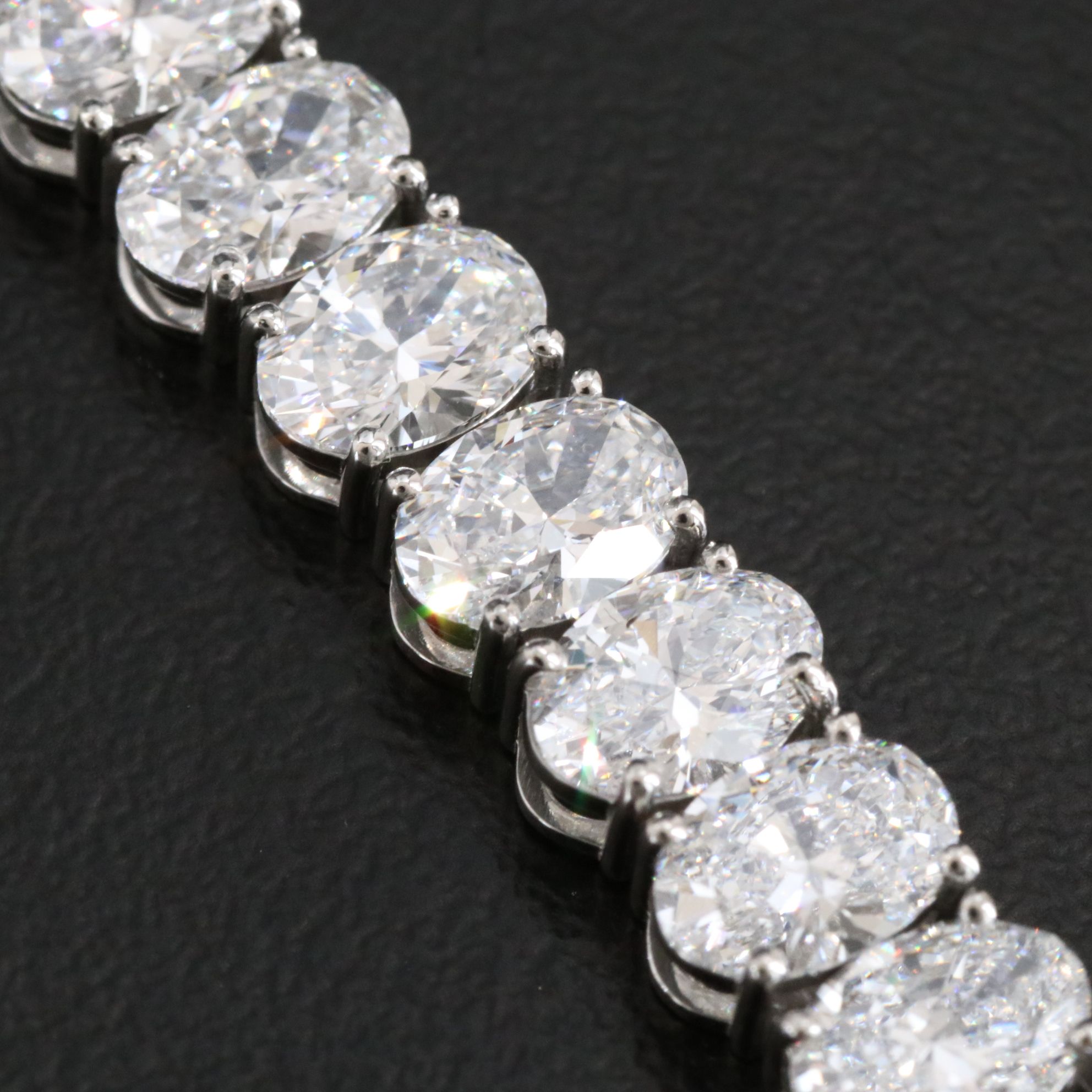 Platinum 17.62 CTW Lab Grown Diamond Line Bracelet