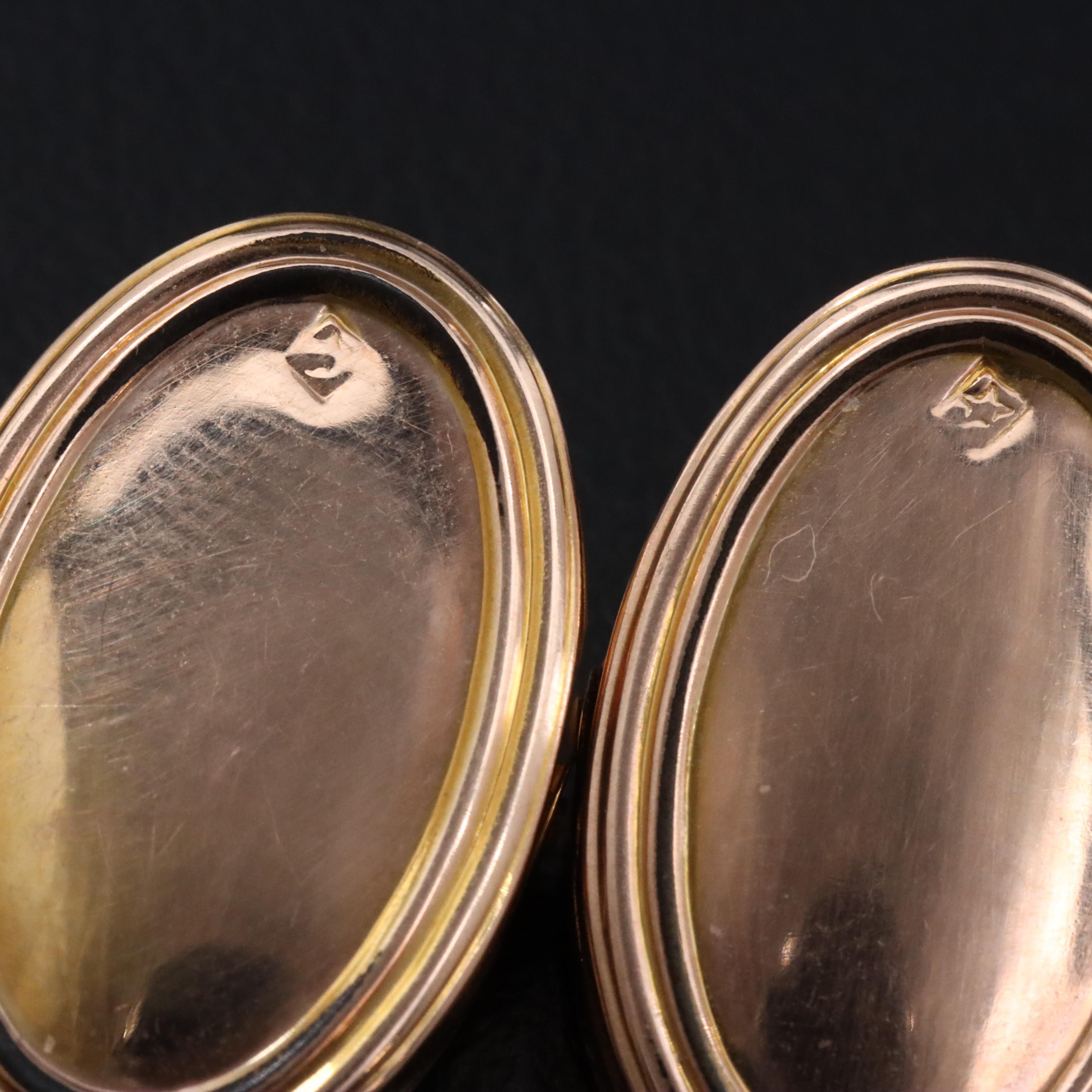 Antique 9K Lingerie Clips