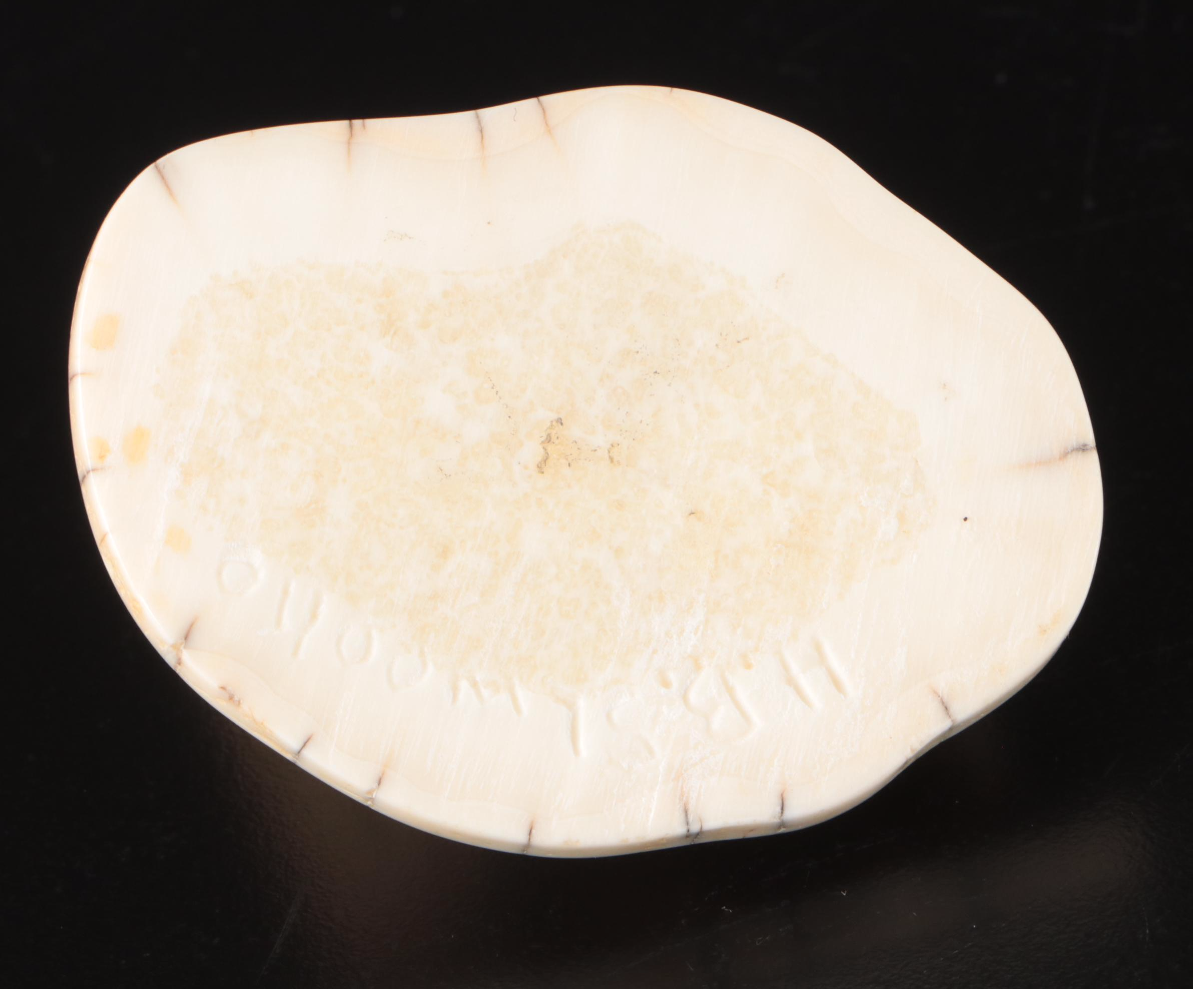 Tony Pelowook and H. B. Slwooko Carved Walrus Ivory Figurines, 20th Century