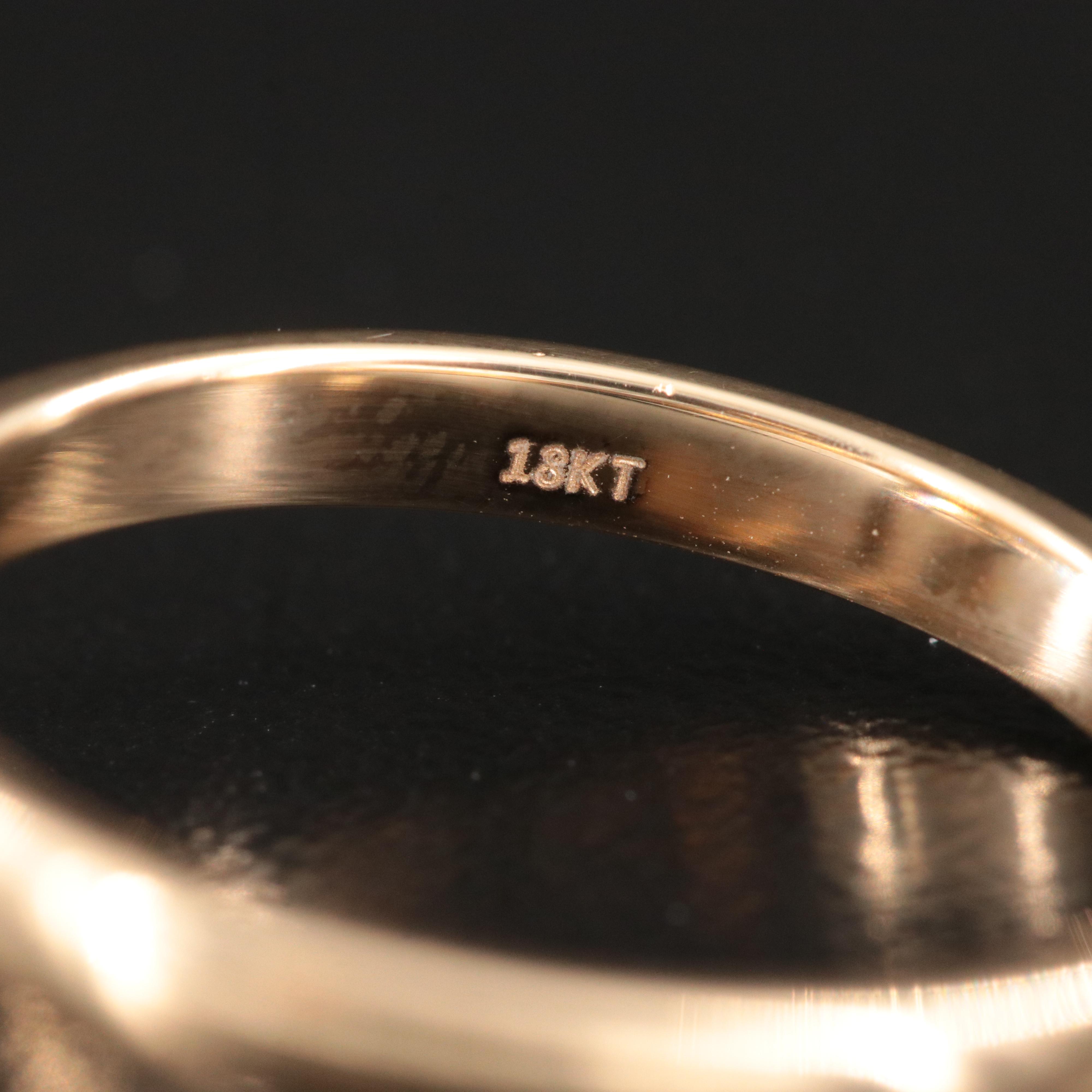 18K 4.10 CT Lab Grown Diamond Solitaire Ring with IGI Report