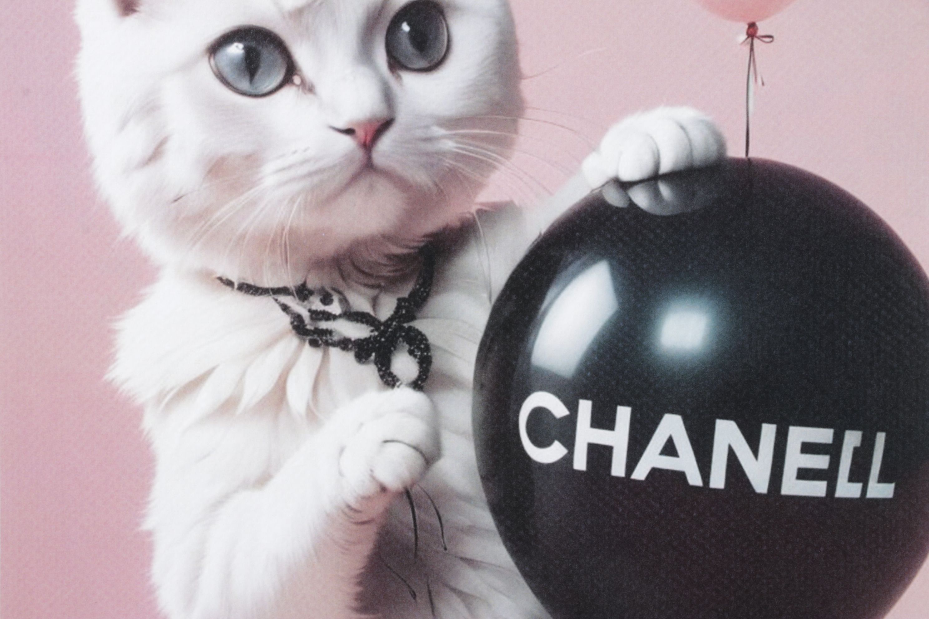 Death NYC Graphic Digital Print Featuring Chanel x White Kitten, 2024