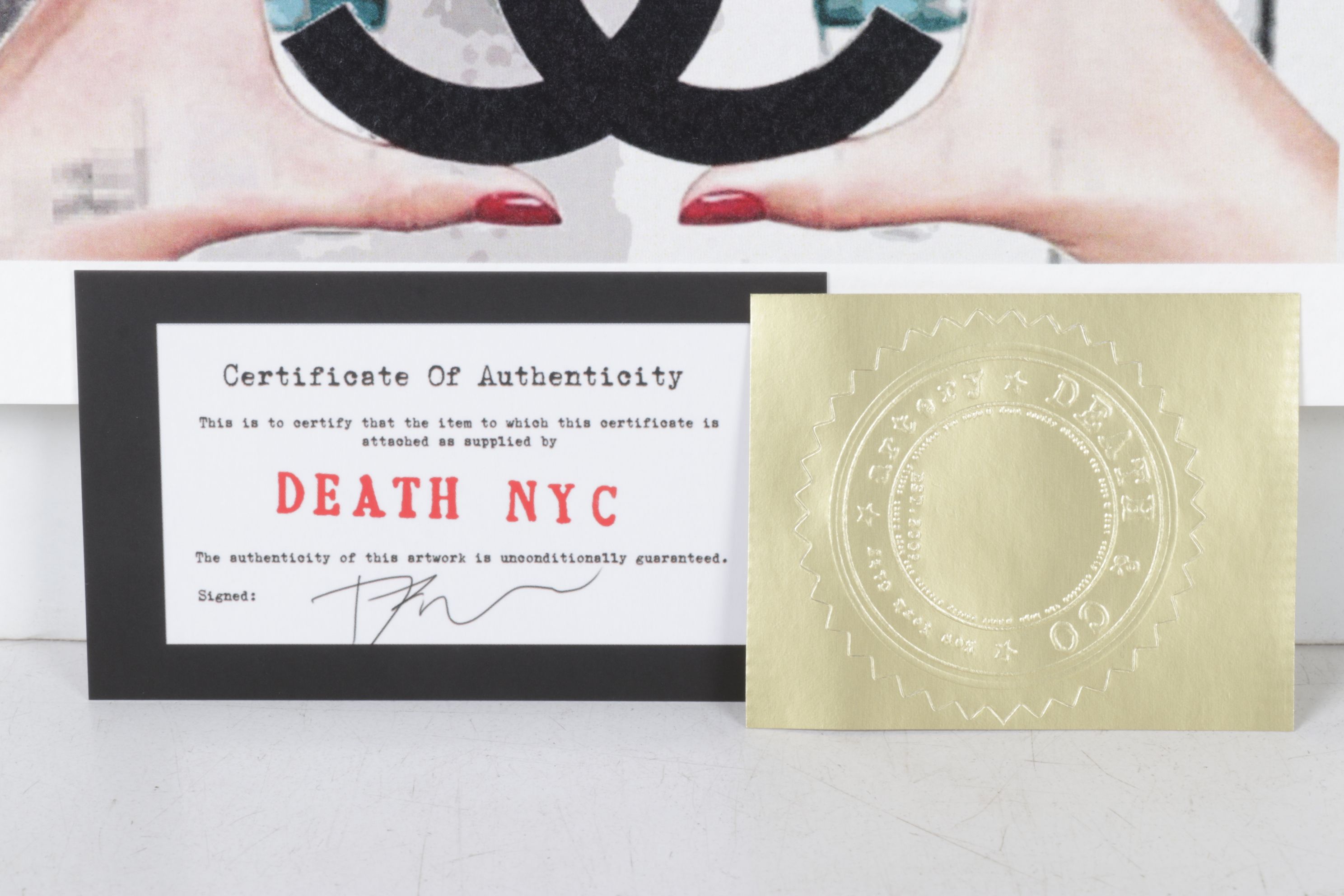 Death NYC Graphic Digital Print Homage Chanel x Tiffany & Co., 2025
