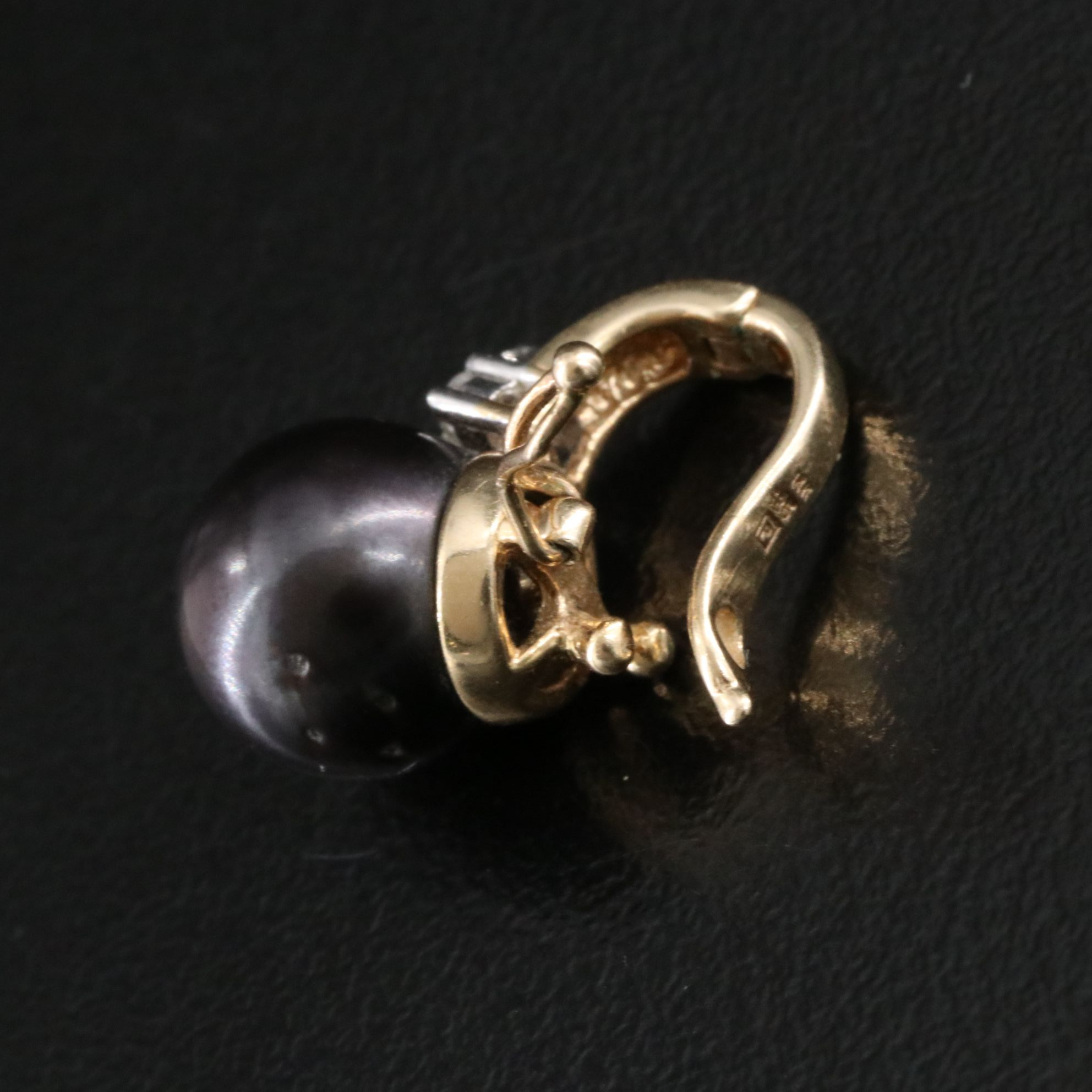 14K Pearl and Diamond Earrings and Pendant