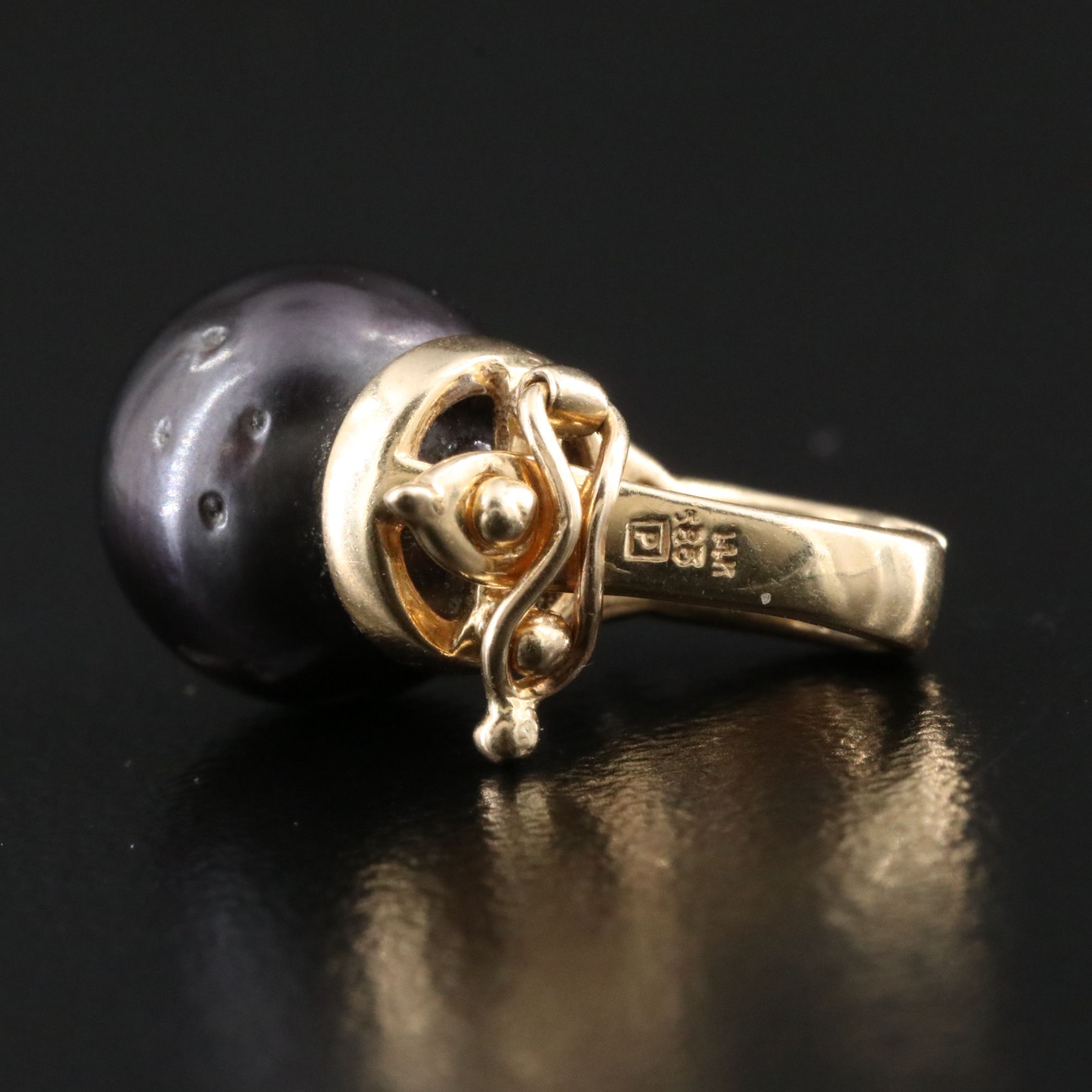 14K Pearl and Diamond Earrings and Pendant