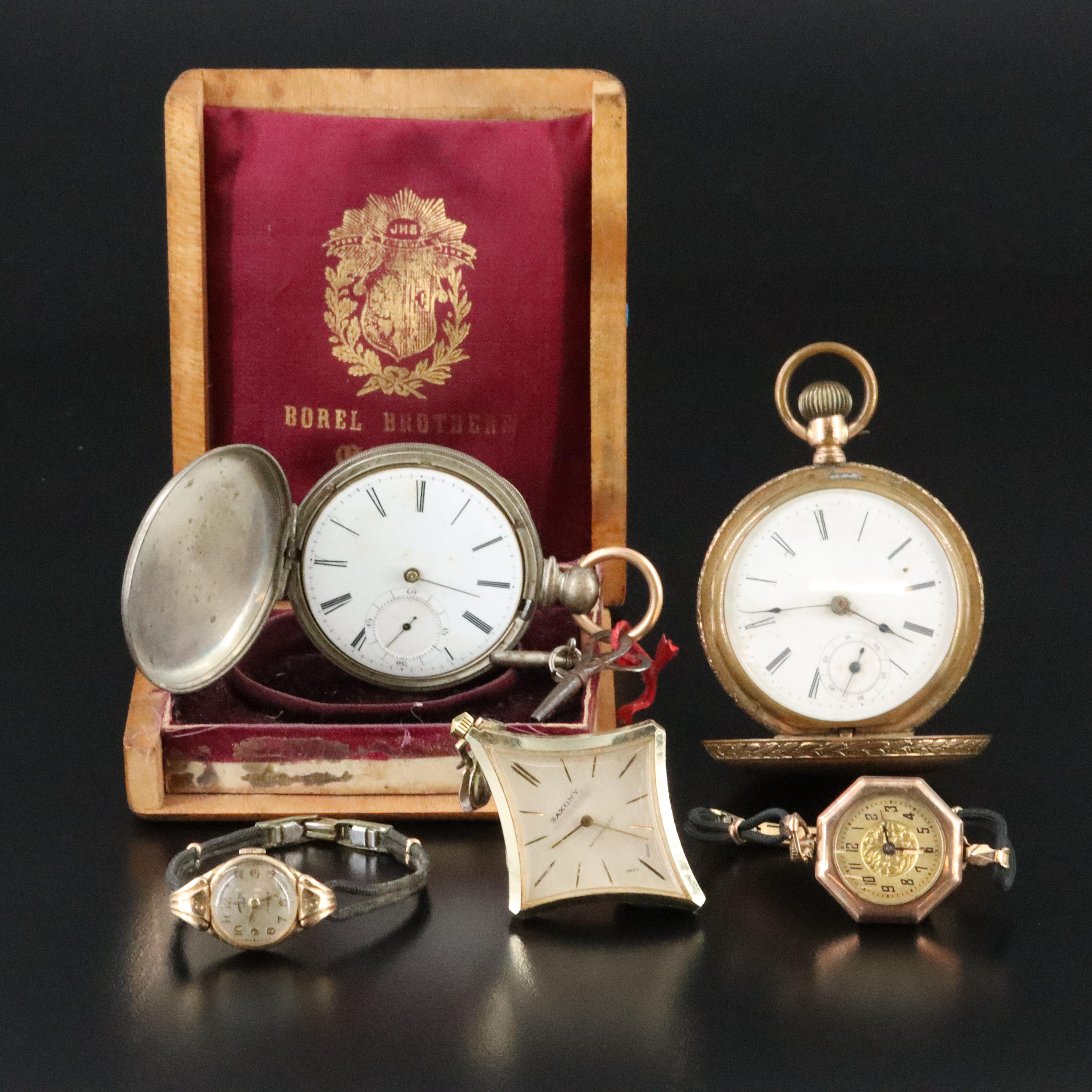 Collection of Vintage Pocket, Pendant and Wrist Watches
