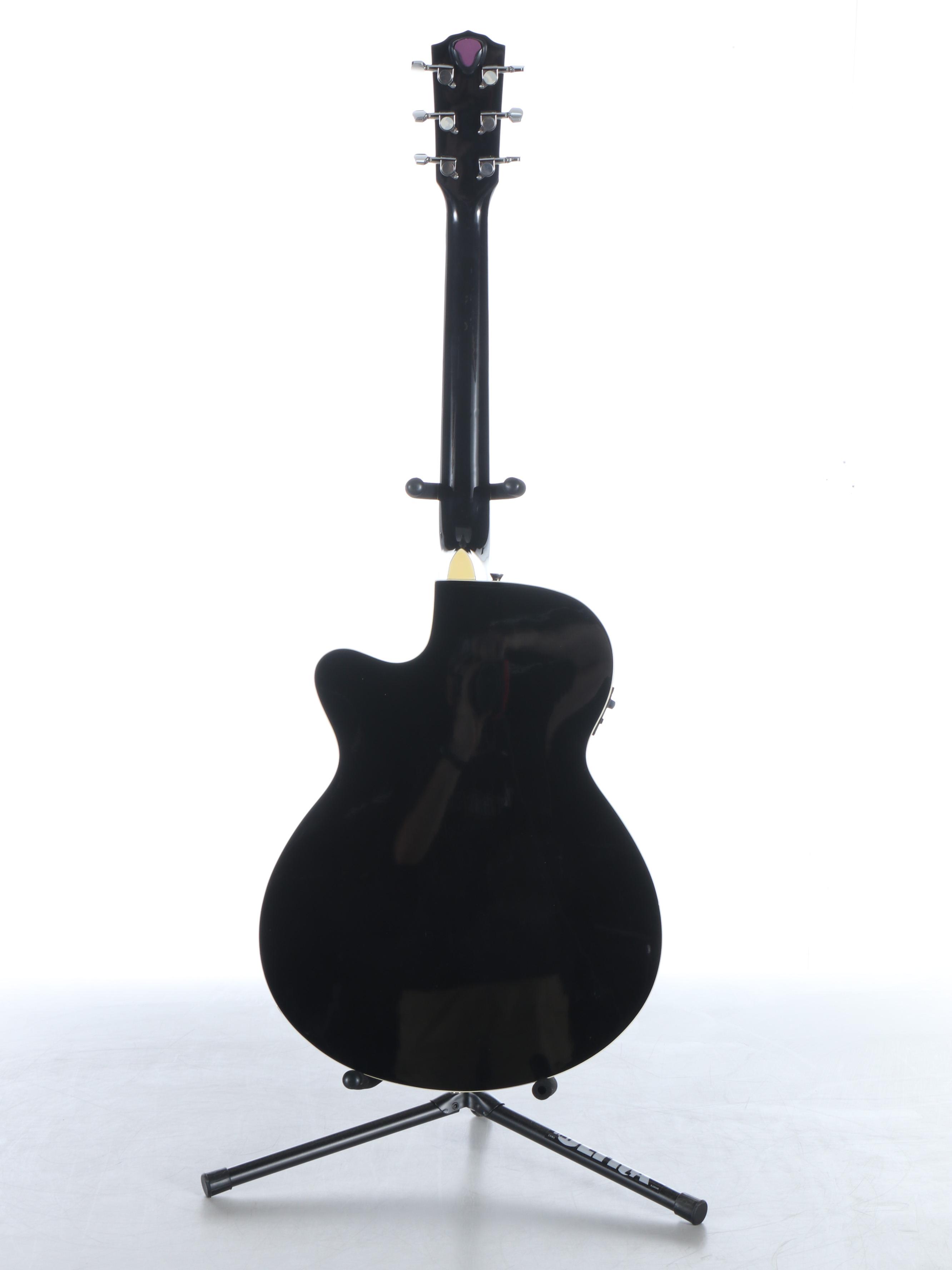 Fender Black Acoustic Electric Guitar with Tolex Case