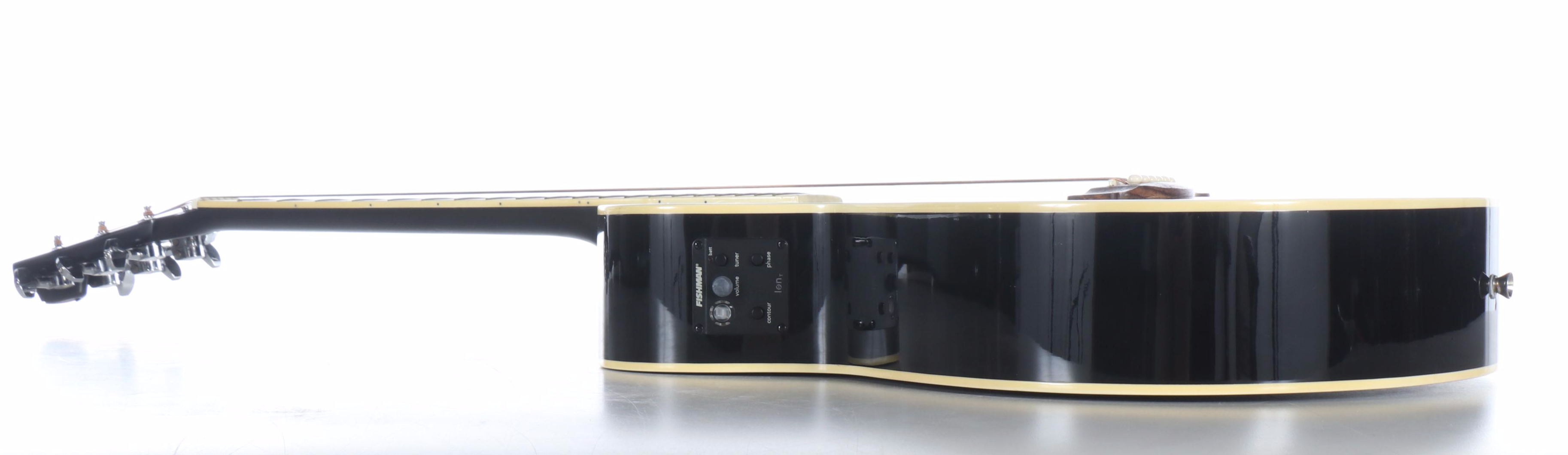 Fender Black Acoustic Electric Guitar with Tolex Case