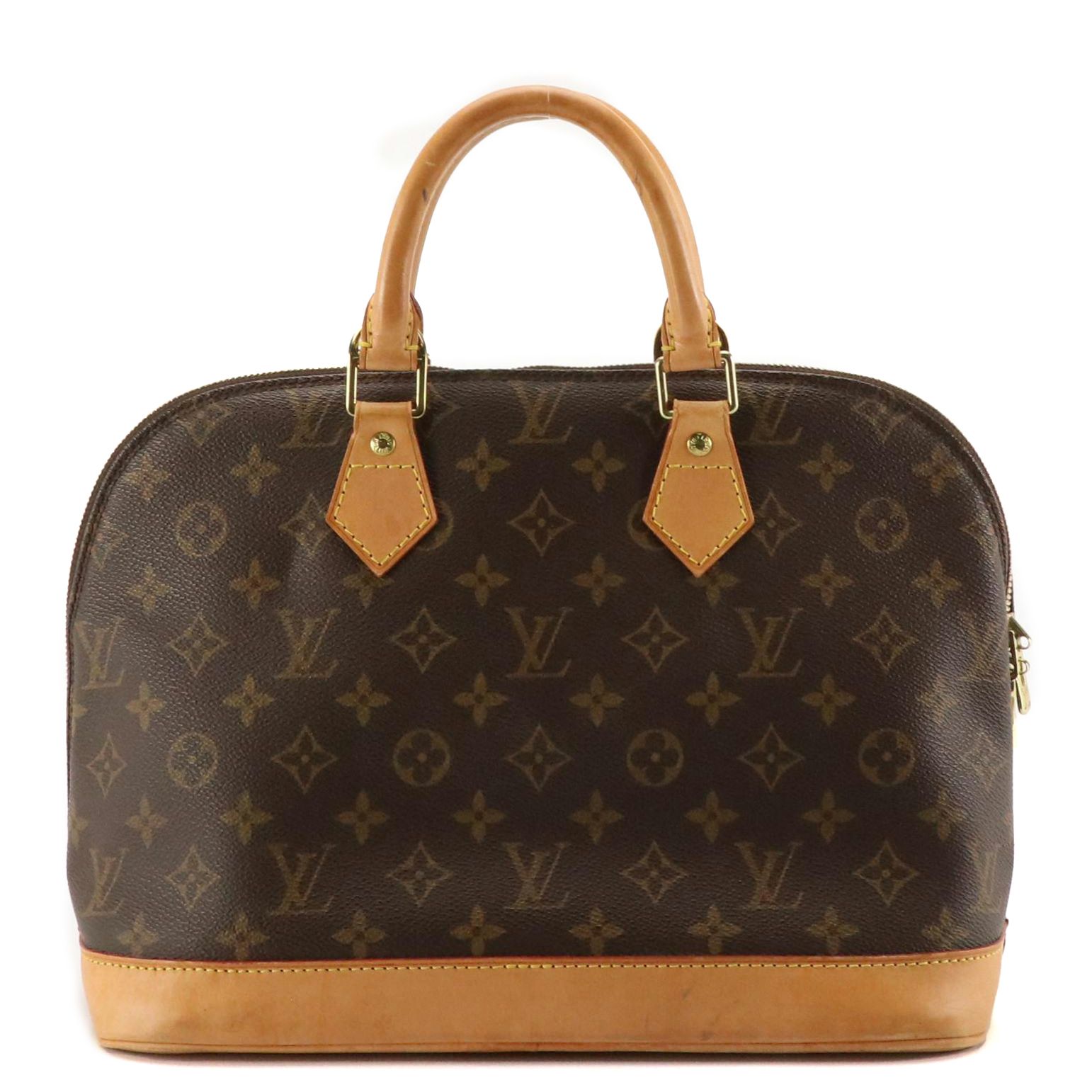 Louis Vuitton Alma PM Handbag in Monogram Canvas and Leather Trim