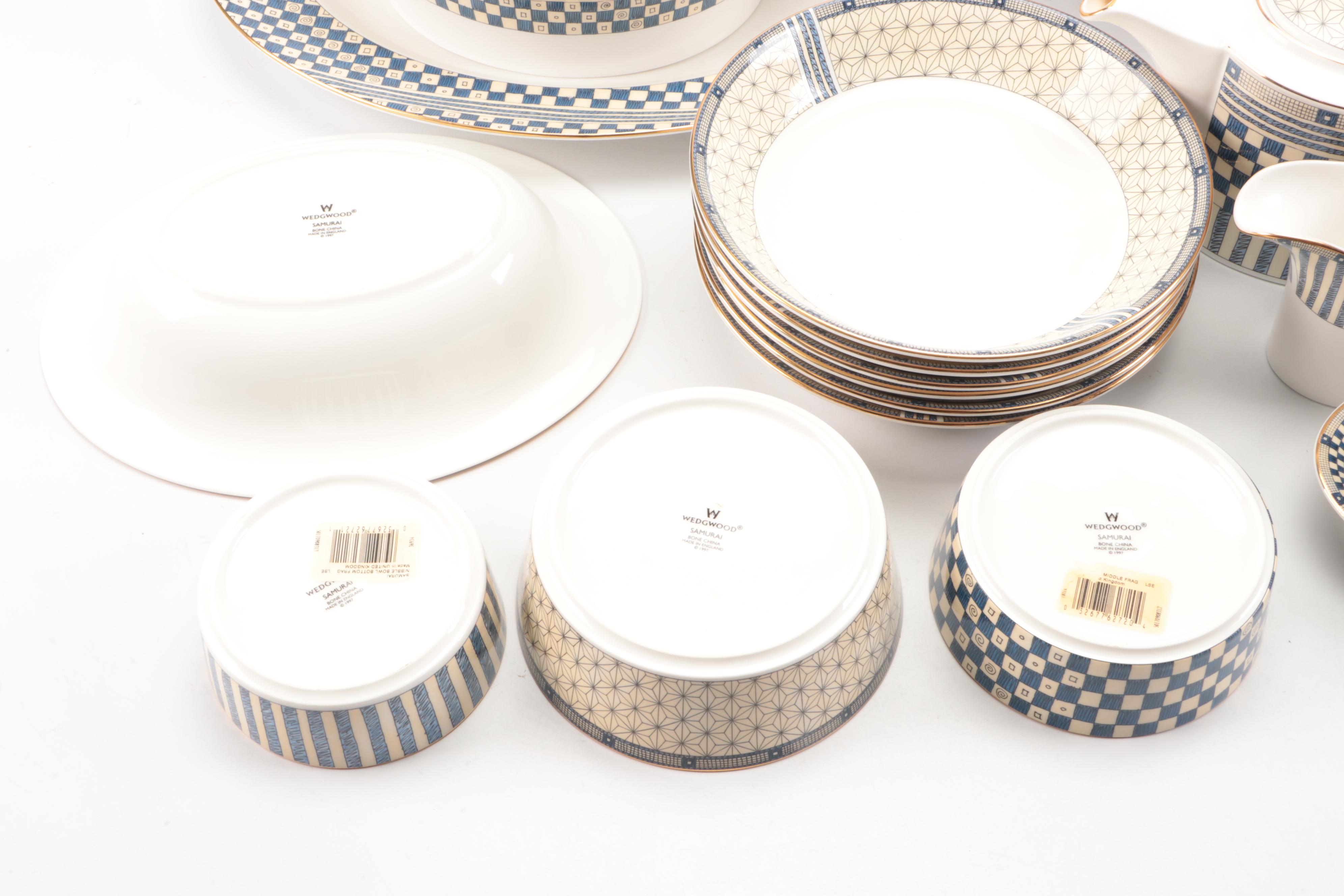 Wedgwood "Samurai" Bone China Dinnerware and Serving Pieces