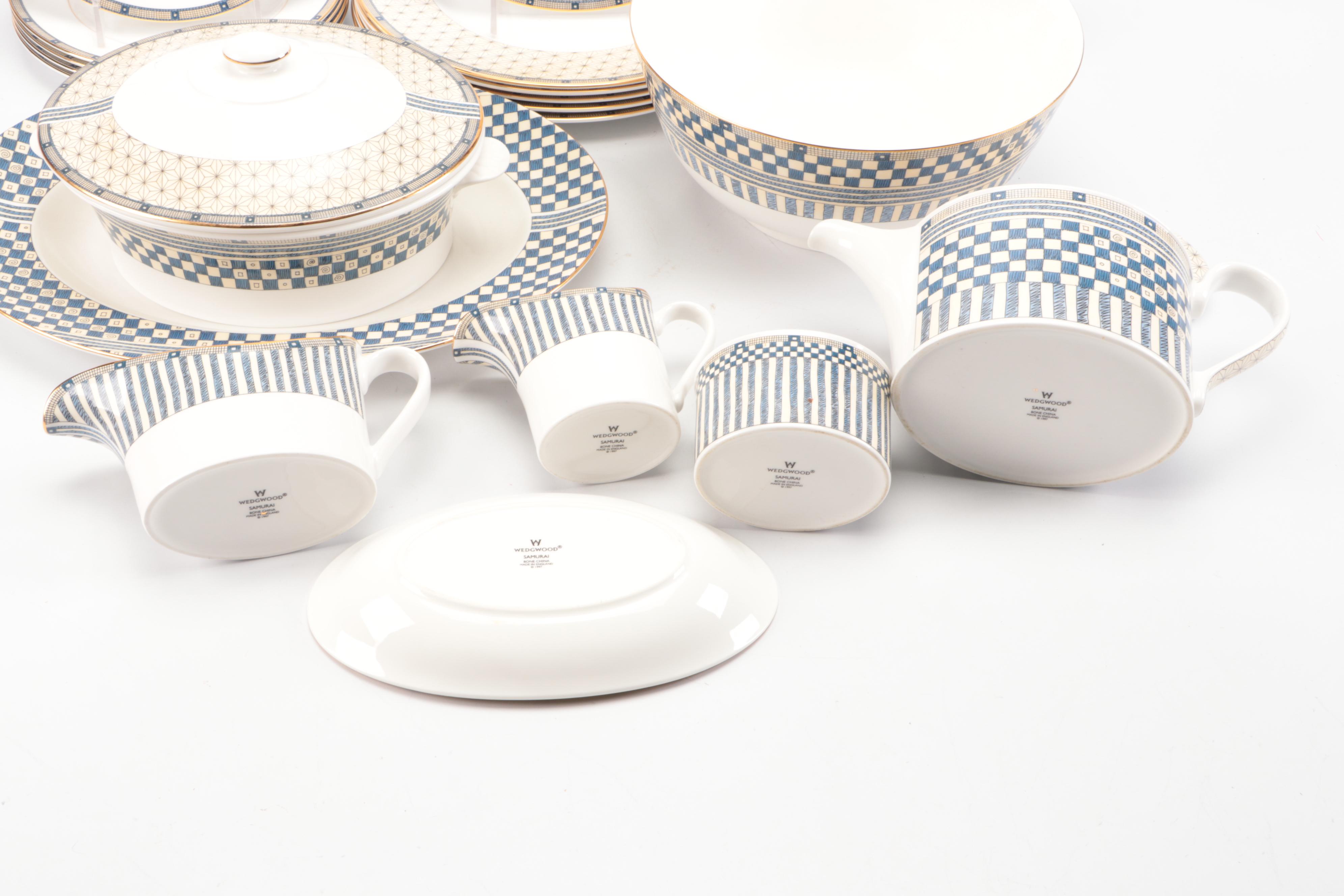 Wedgwood "Samurai" Bone China Dinnerware and Serving Pieces