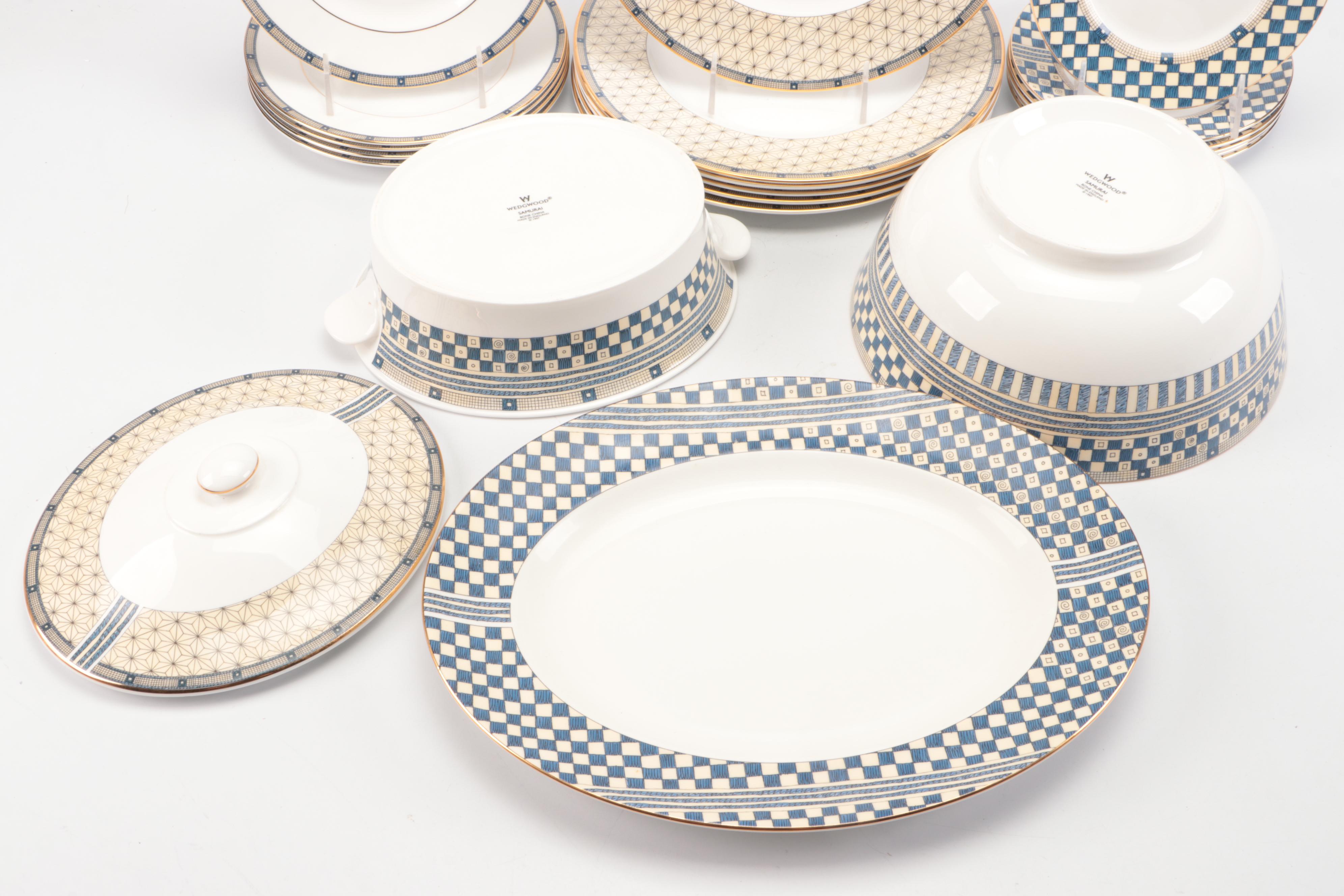 Wedgwood "Samurai" Bone China Dinnerware and Serving Pieces