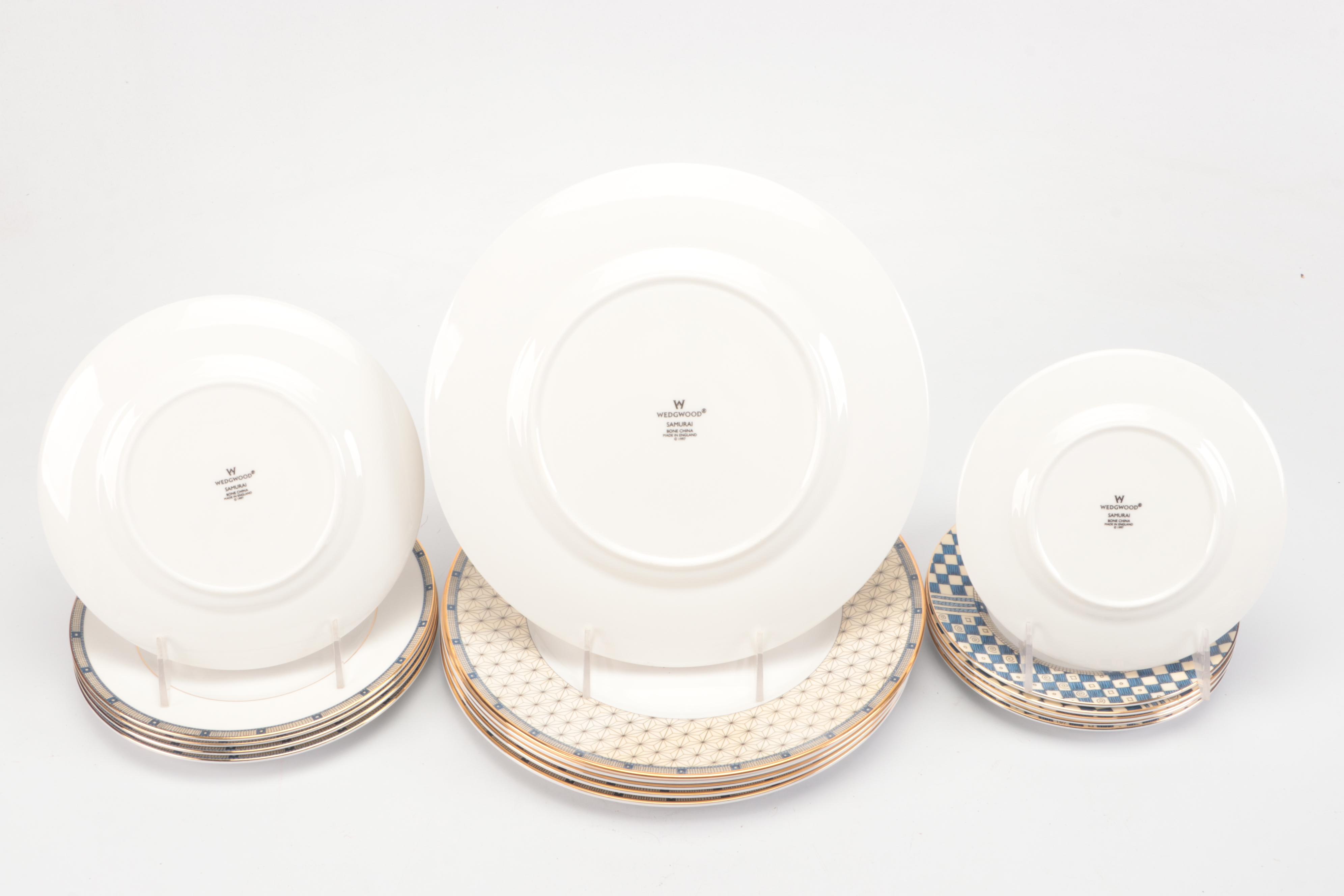 Wedgwood "Samurai" Bone China Dinnerware and Serving Pieces
