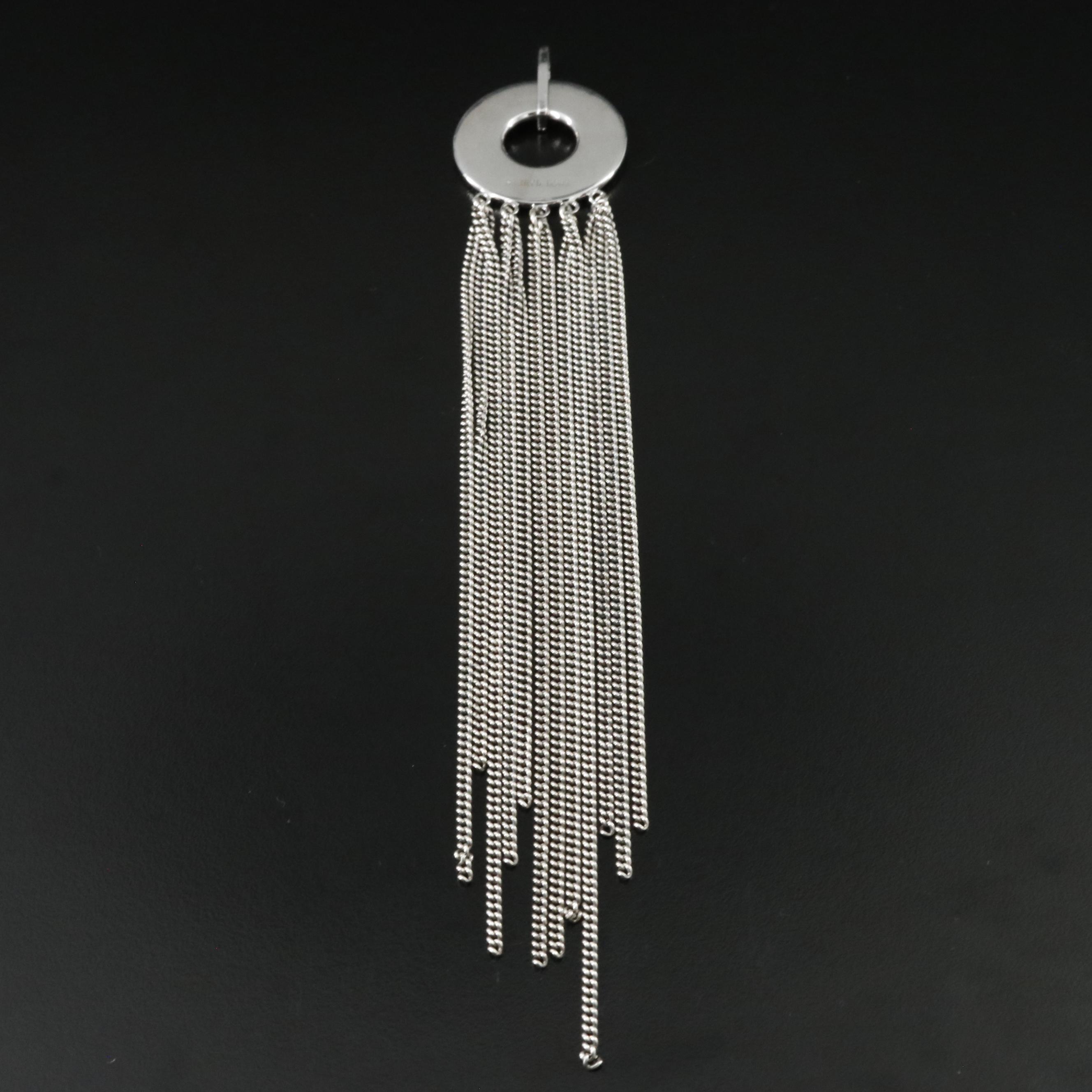 Sheryl Lowe Diamond Sterling Tassel Pendant