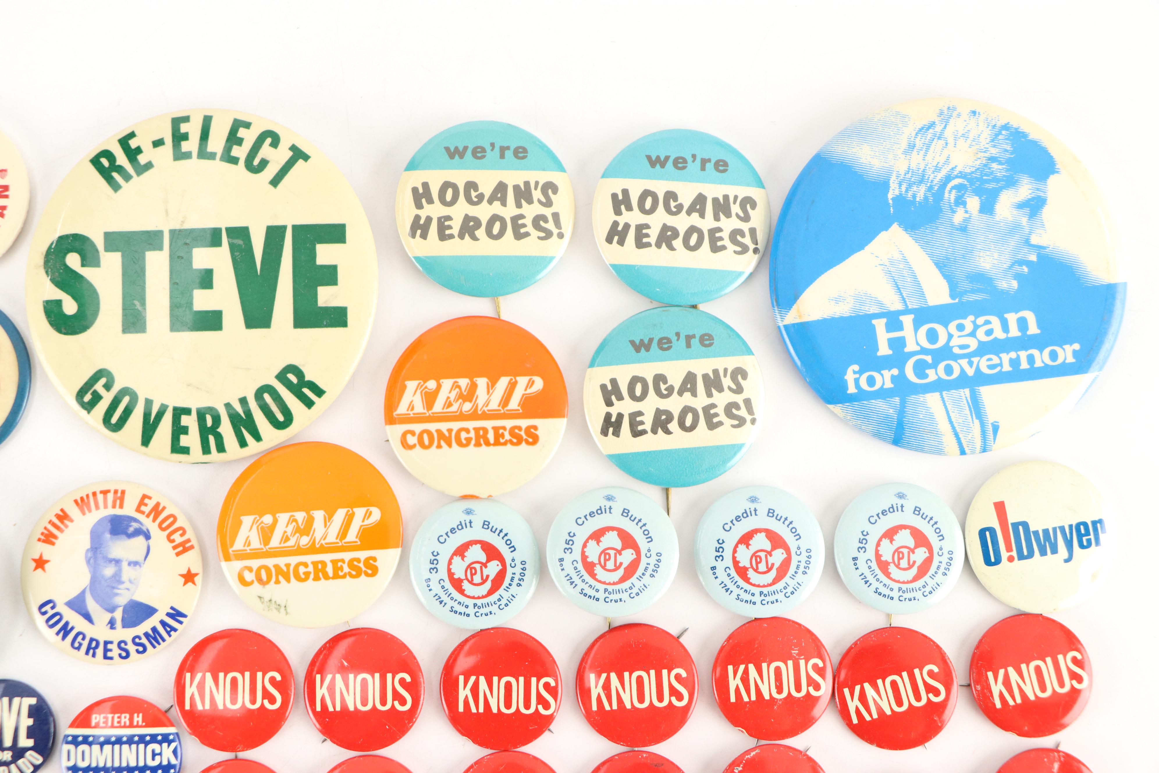 Colorado Political Pinbacks, Mid to Late 20th Century